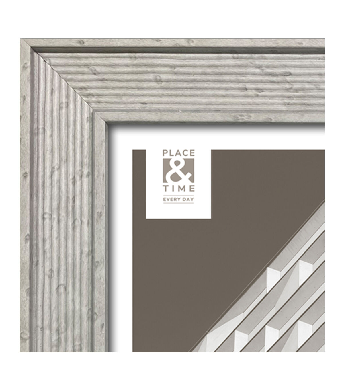 8 x 10 Pillar Gray Tabletop Picture Frame by Place & Time