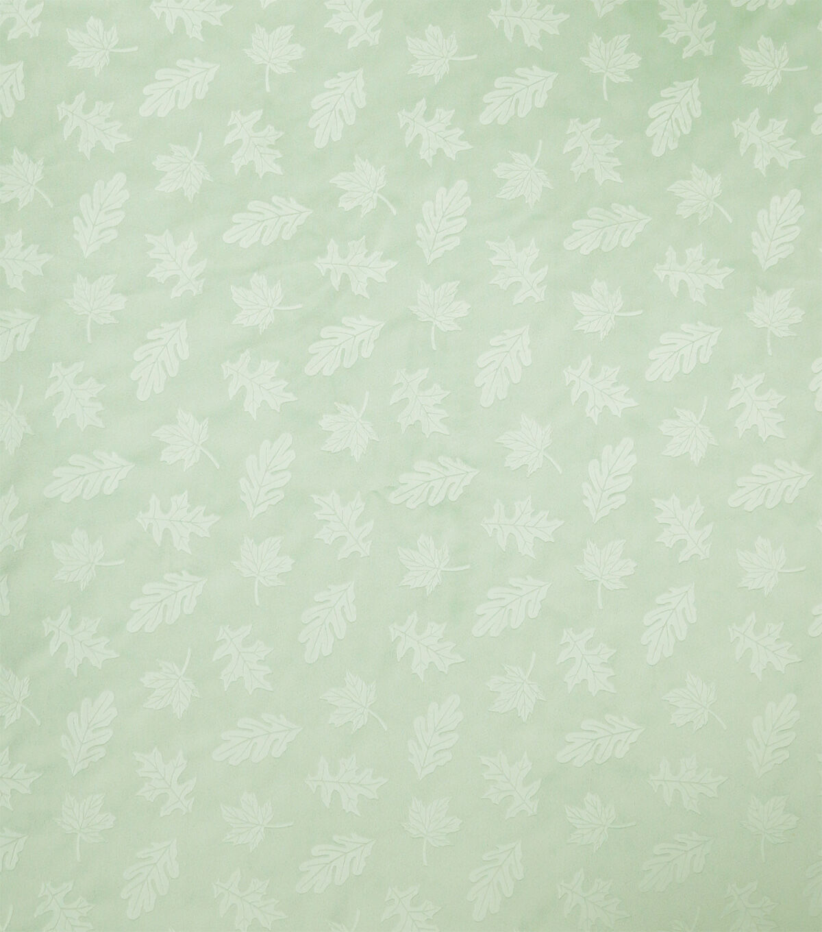 Green Leaf Embossed Soft & Minky Fabric