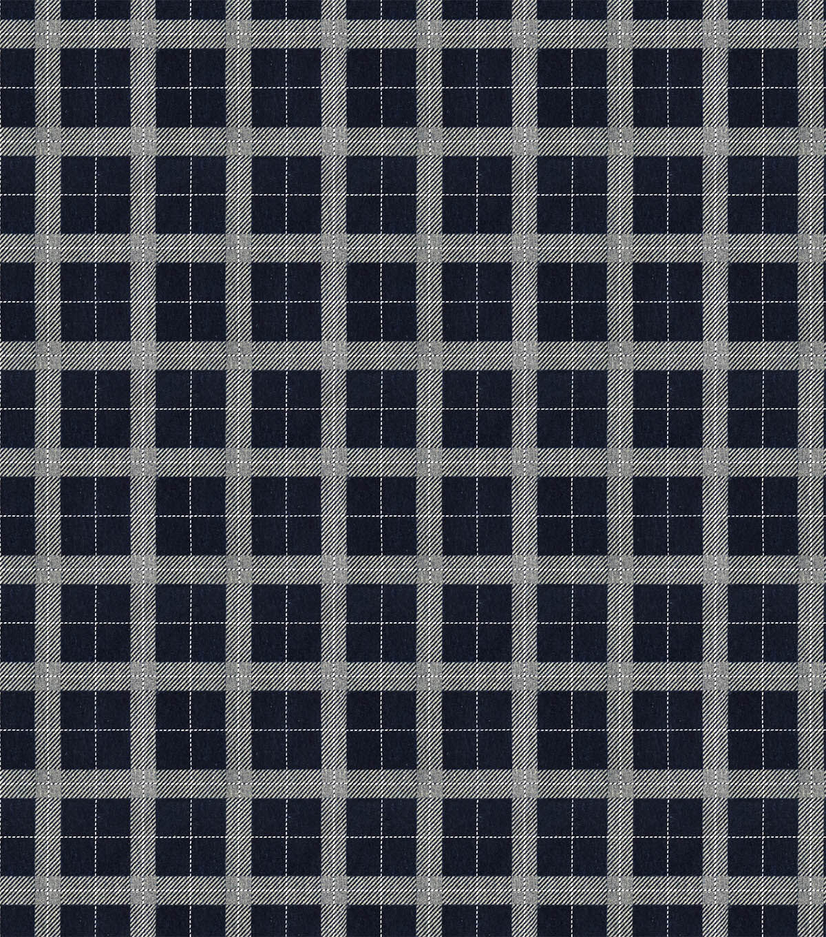 Blue Plaid Super Snuggle Christmas Flannel Fabric