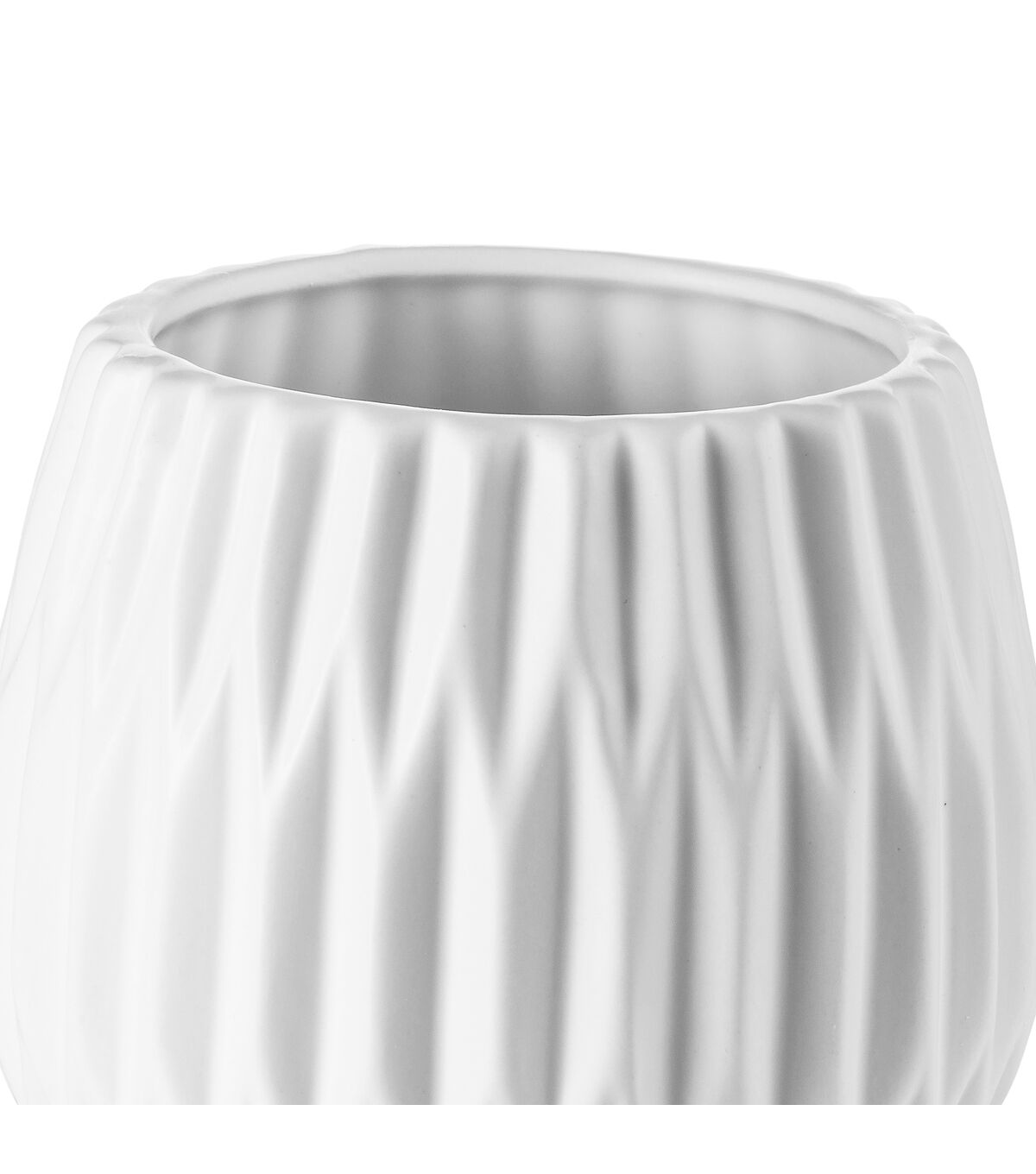 6 White Ceramic Container by Bloom Room