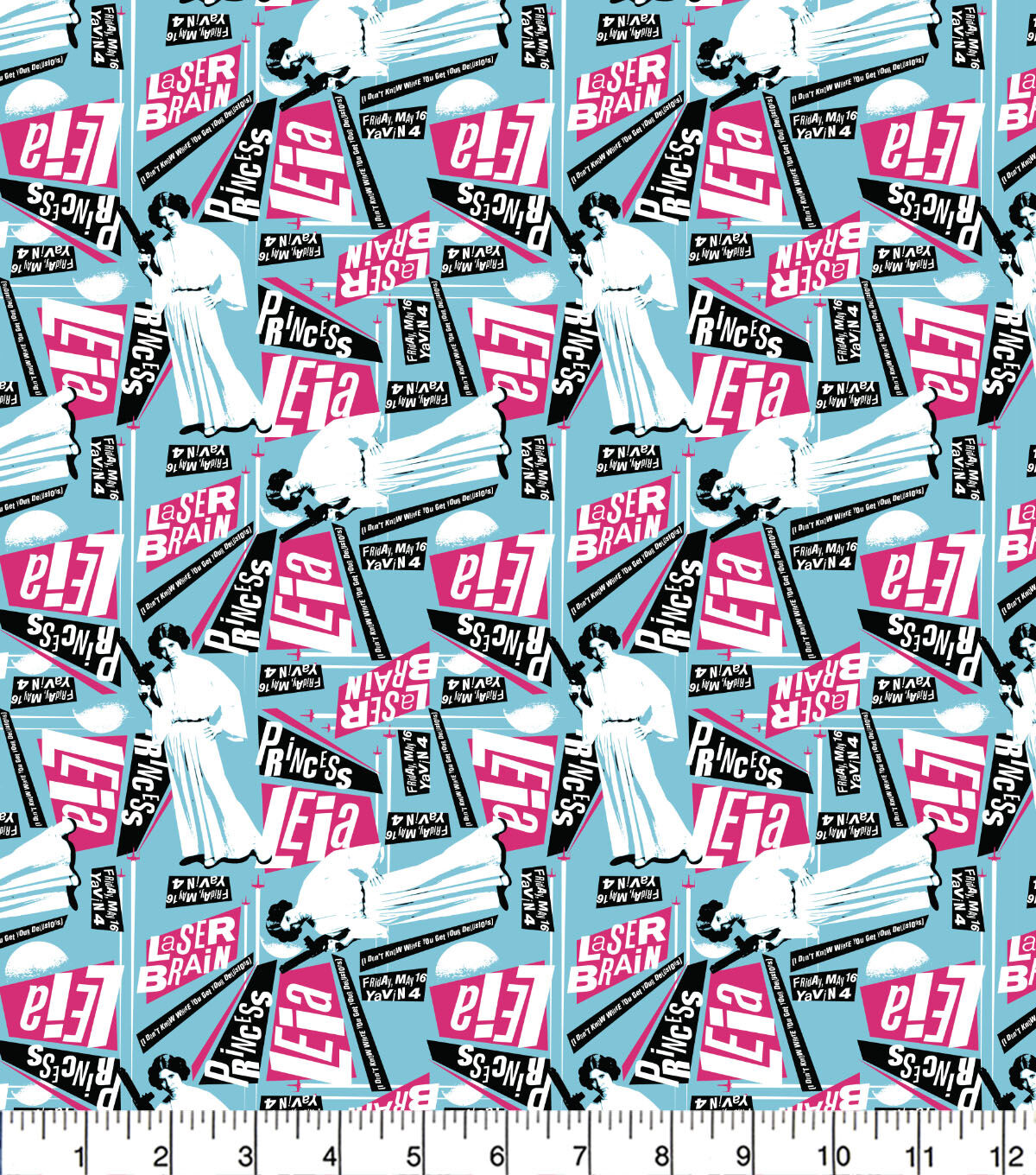 Star Wars Rebel Princess Leia Cotton Fabric