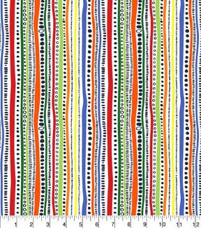 Fabric Traditions Primary Stripe Cotton Fabric by Keepsake Calico