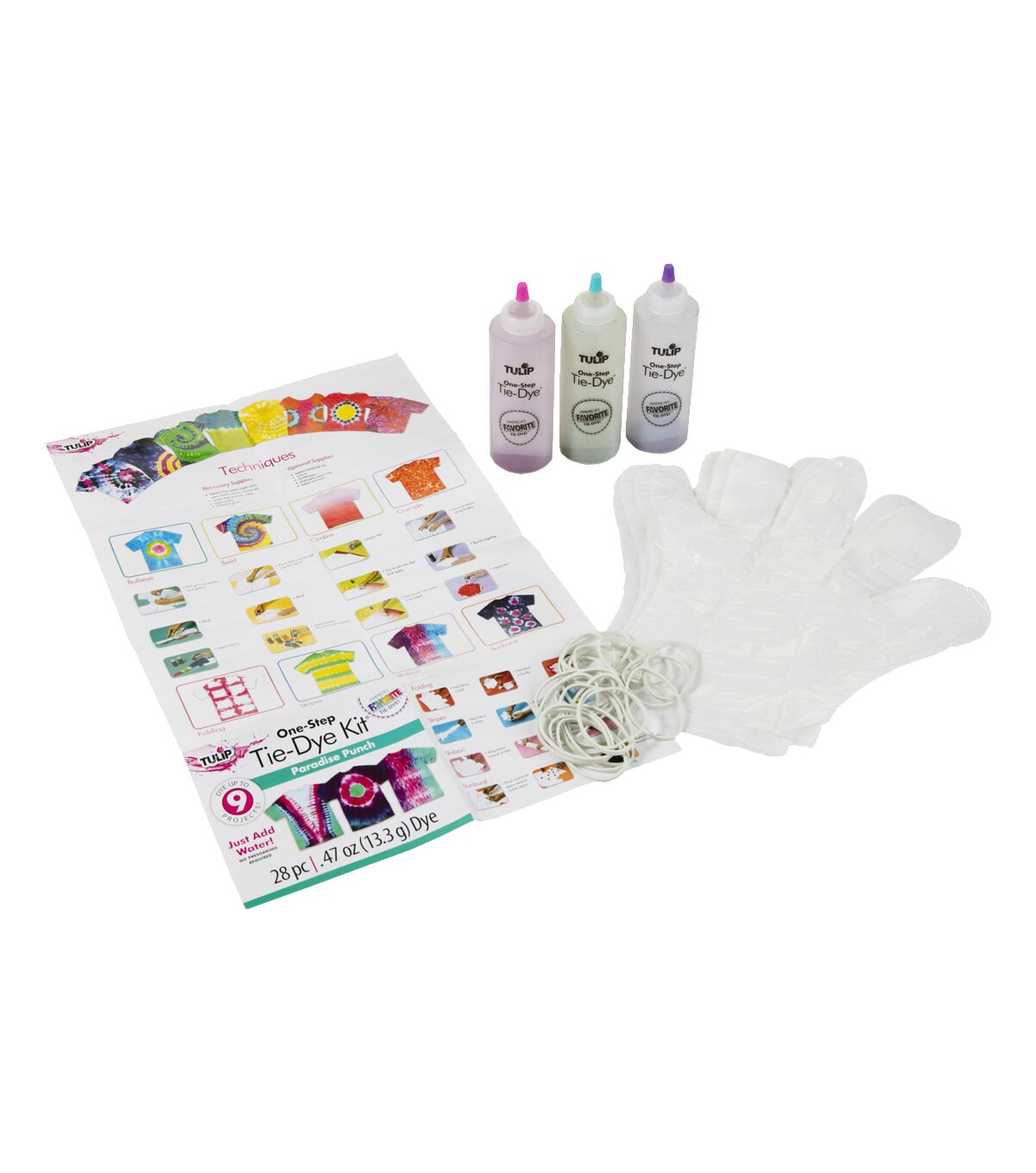 Tulip 28ct Paradise Punch One Step Fabric Tie Dye Kit