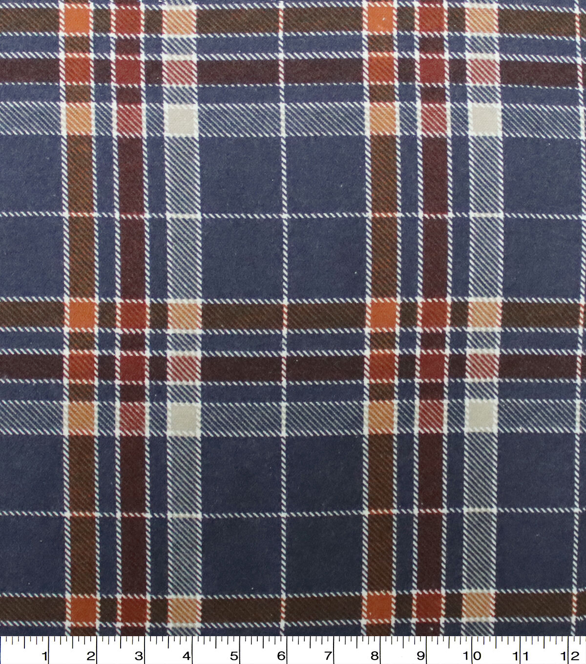 Blue Plaid Super Snuggle Flannel Fabric