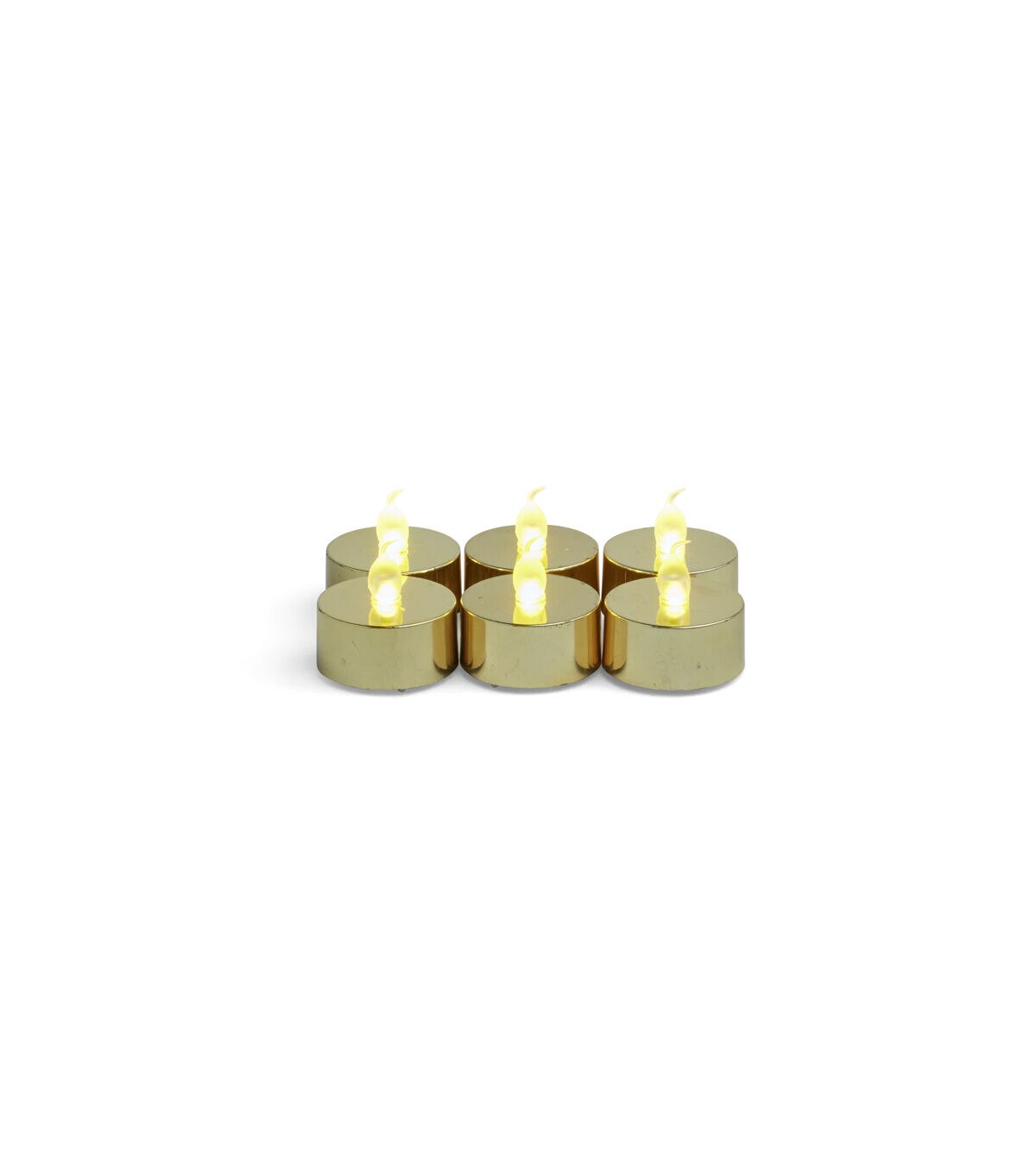 6pk Metallic Gold Tealights by Hudson 43
