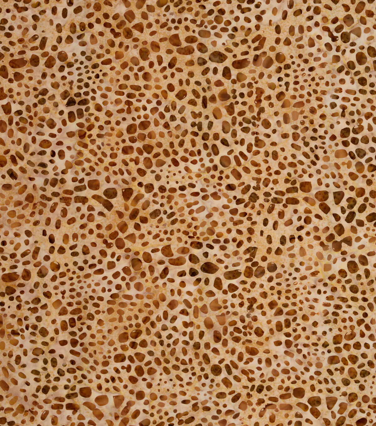 Brown Dots Batik Cotton Fabric