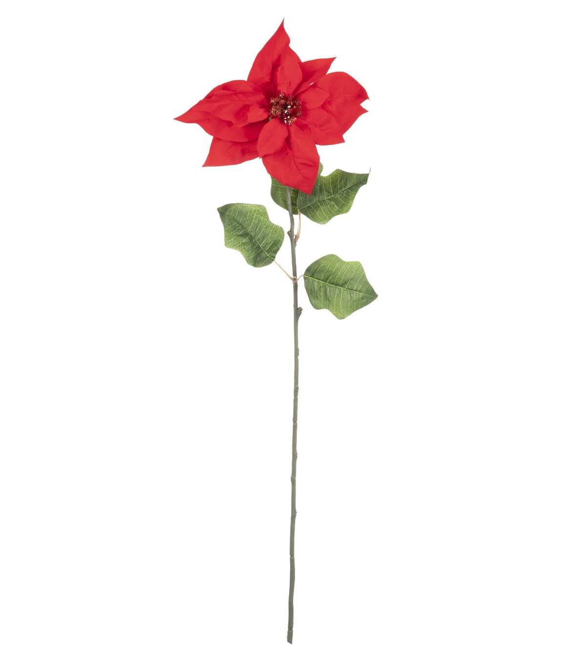 28.5 Red Poinsettia Stem by Bloom Room