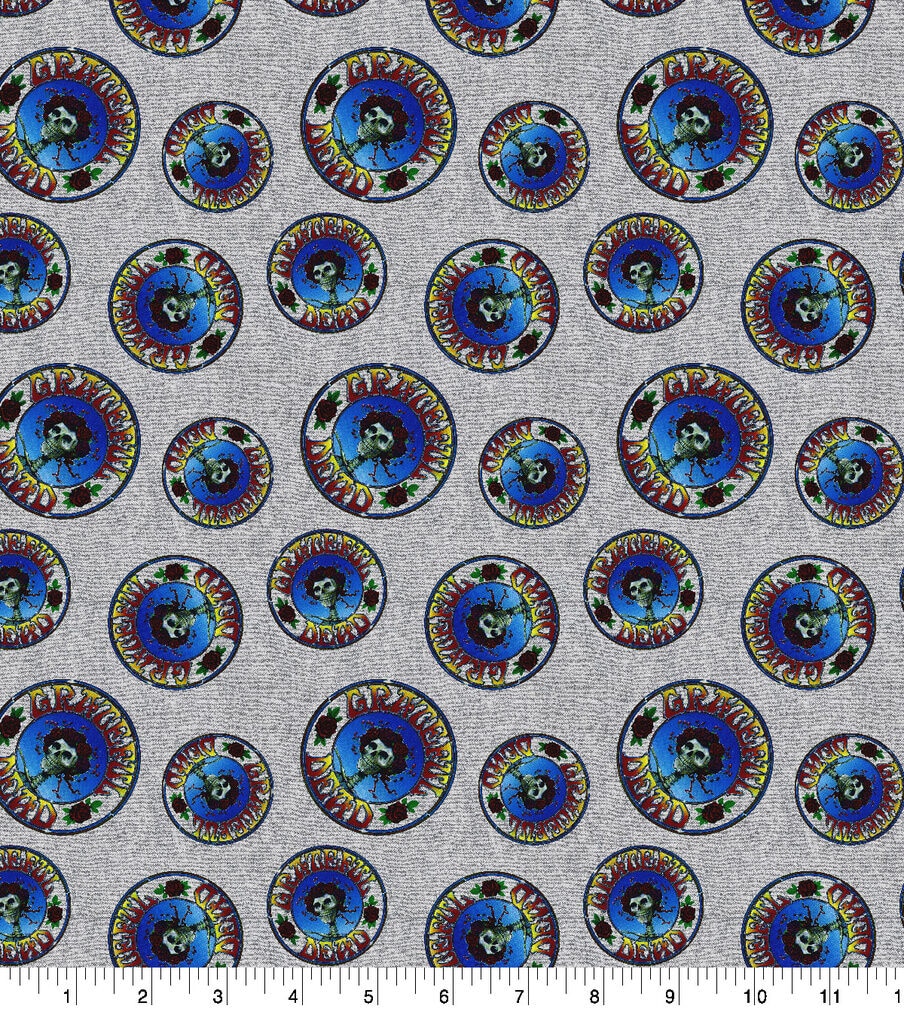 Grateful Dead Cotton Fabric Logo