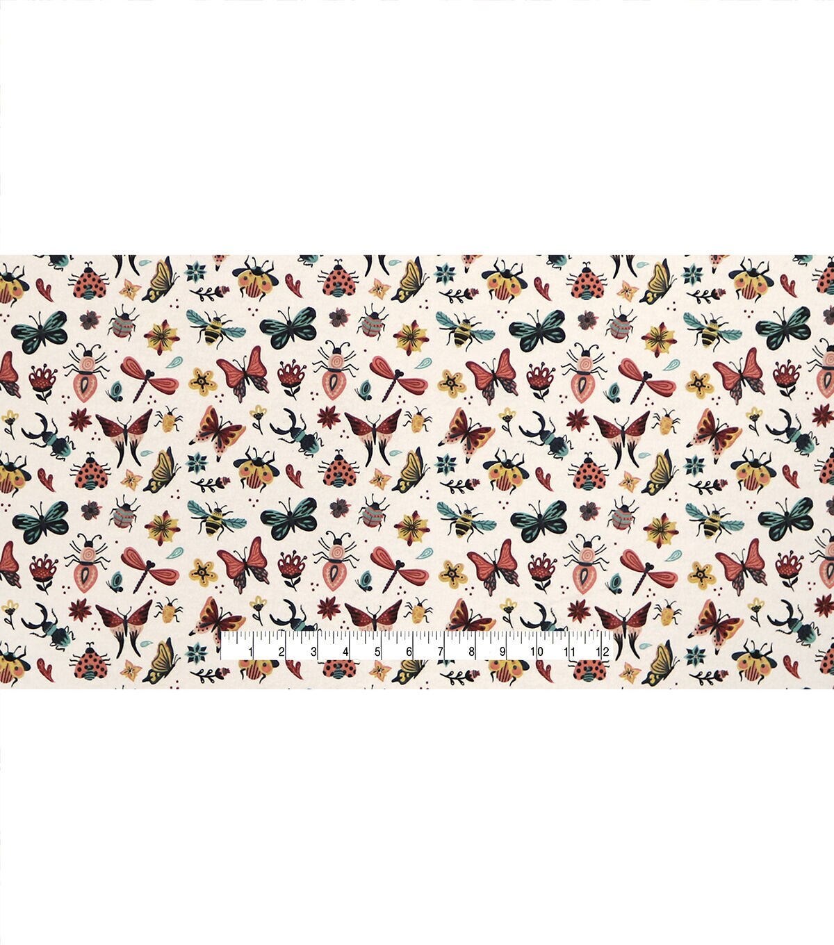 Intricate Bugs Super Snuggle Flannel Fabric