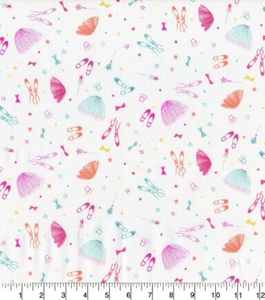 Hi Fashion Music Box Ballerina Gear Premium Cotton Fabric