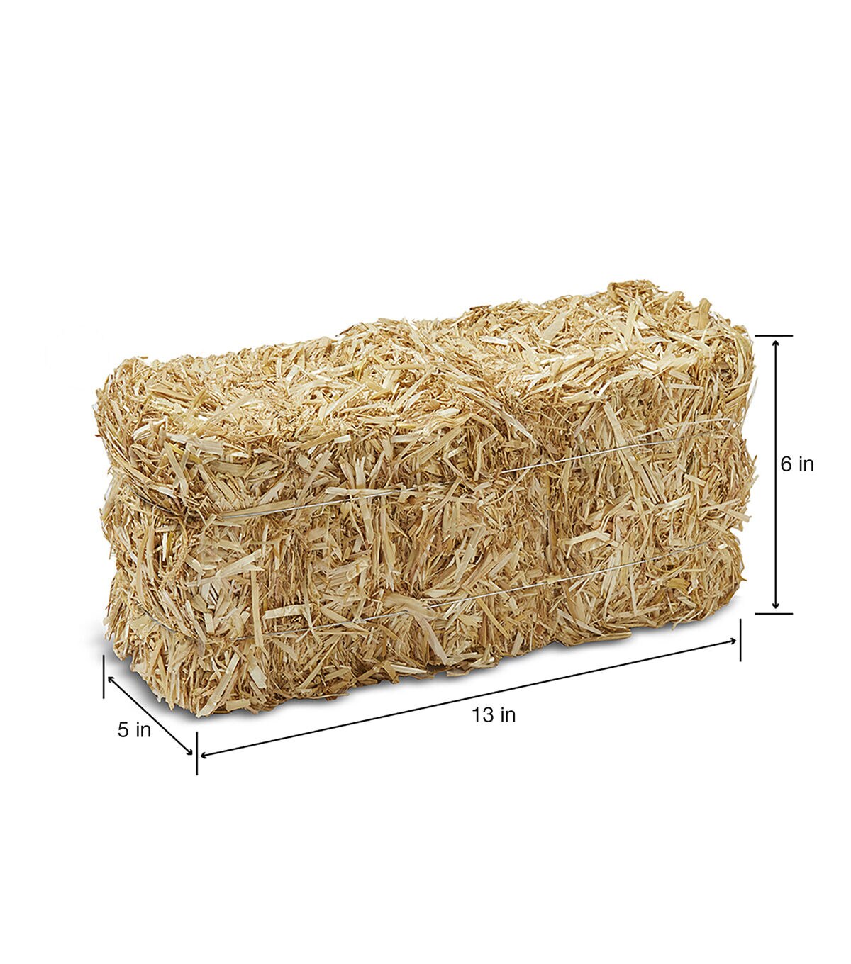 FloraCraft 13 Natural Decorative Straw Bale