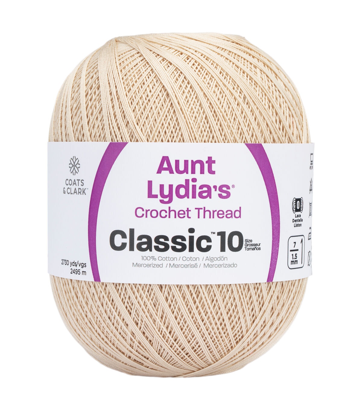 Aunt Lydia's 2730yds Jumbo Cotton Crochet Thread