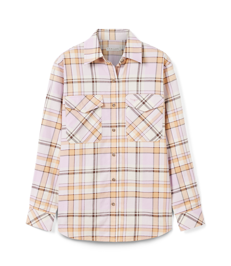 Anna check flannel shirt