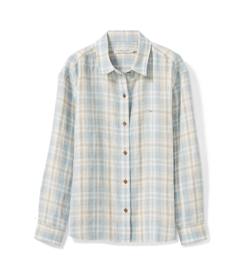 Hopeland check linen shirt