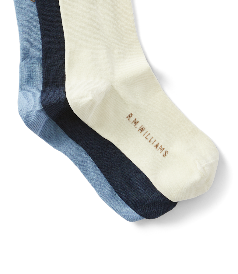 R.M.Williams Script Sock 3 pack