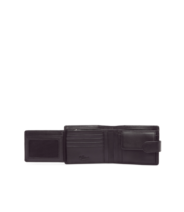 Wallet with coin pocket & tab