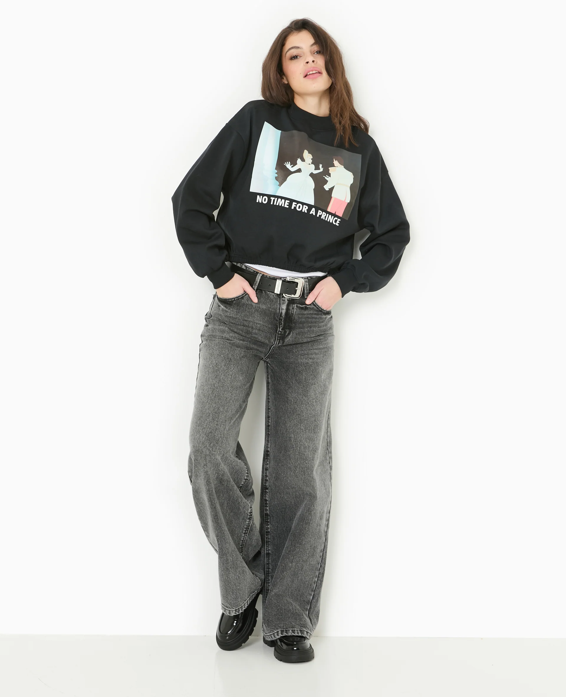 Sweat molleton NO TIME FOR A PRINCE