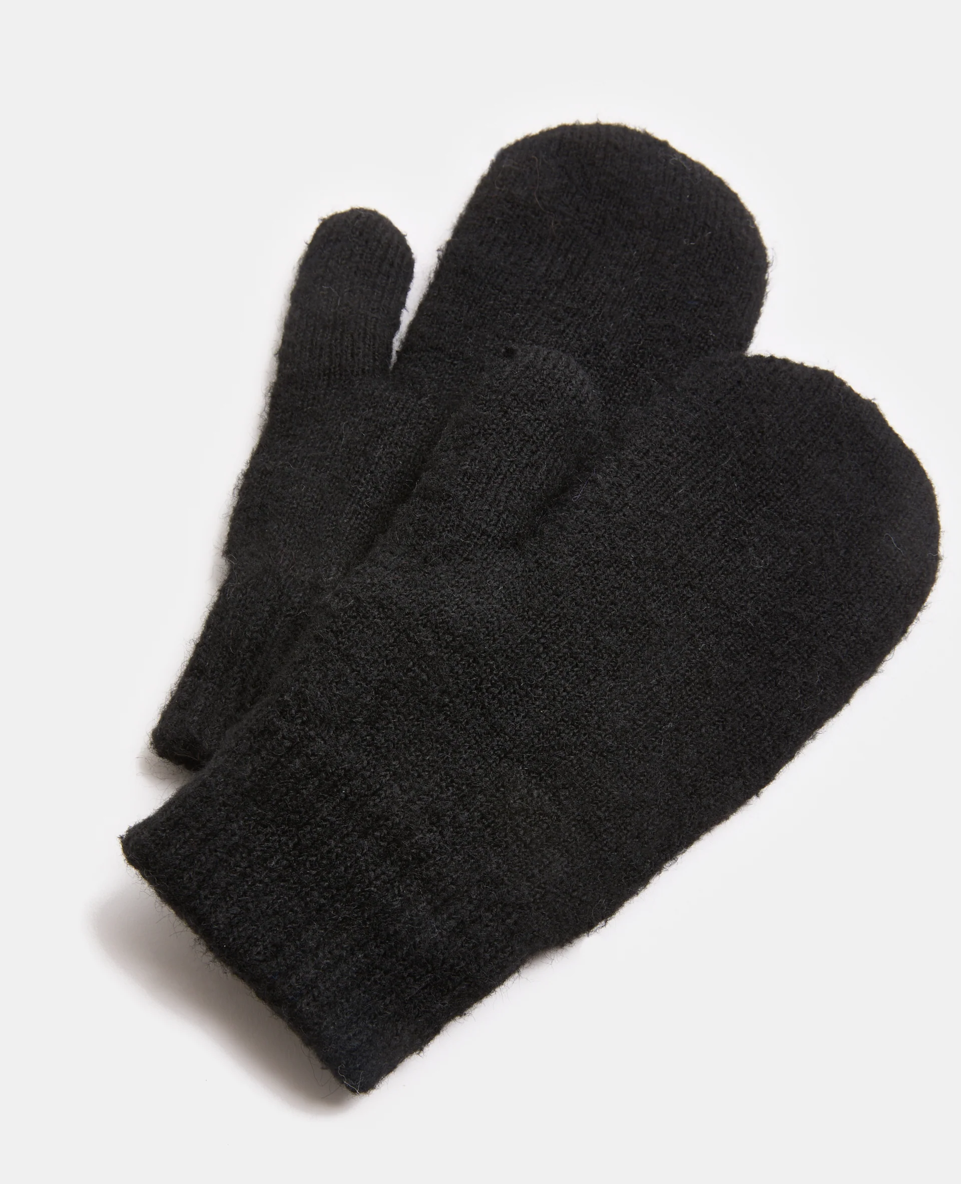 Moufles en tricot avec doublure chaude en polaire