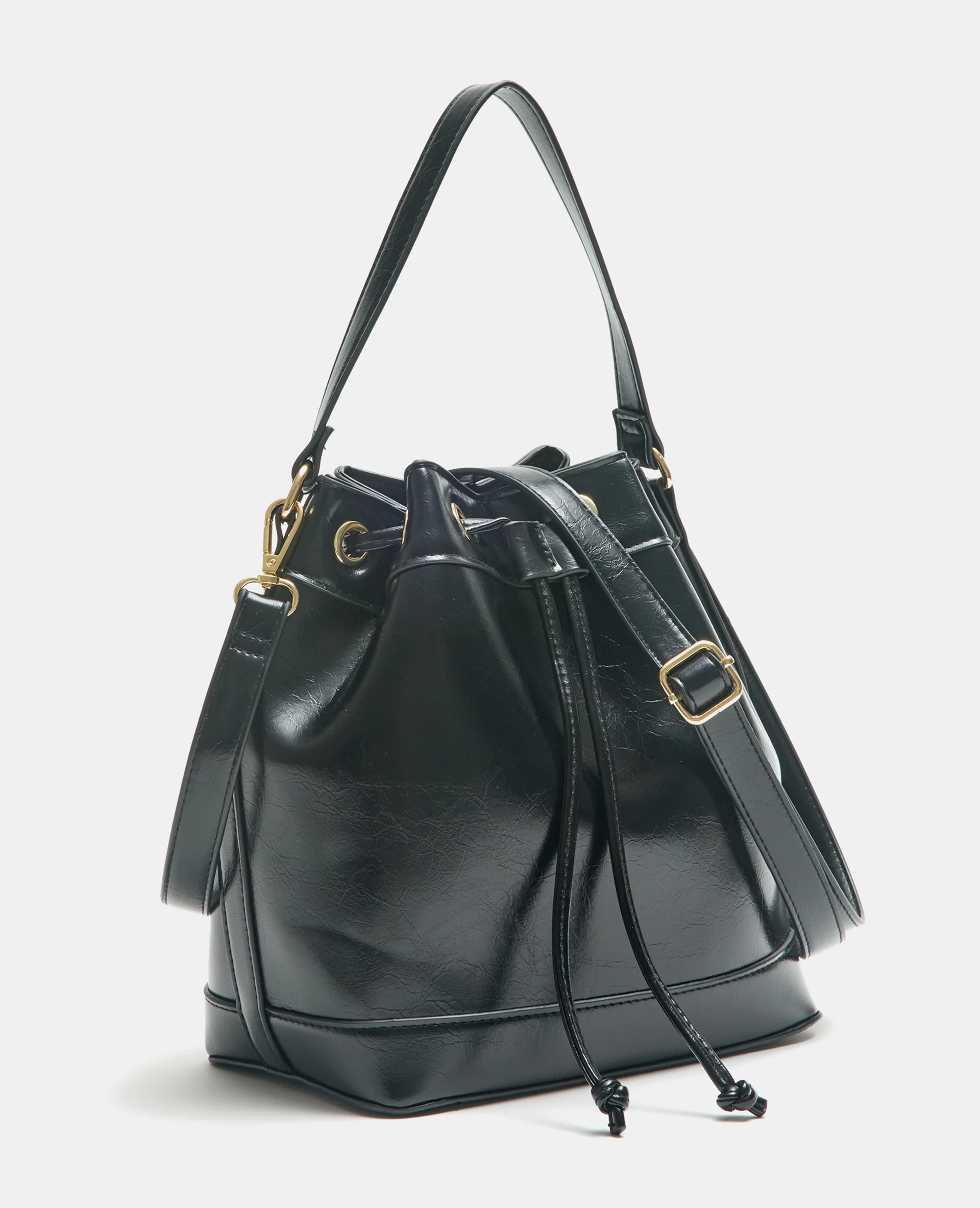 Sac seau avec poignée et bandoulière