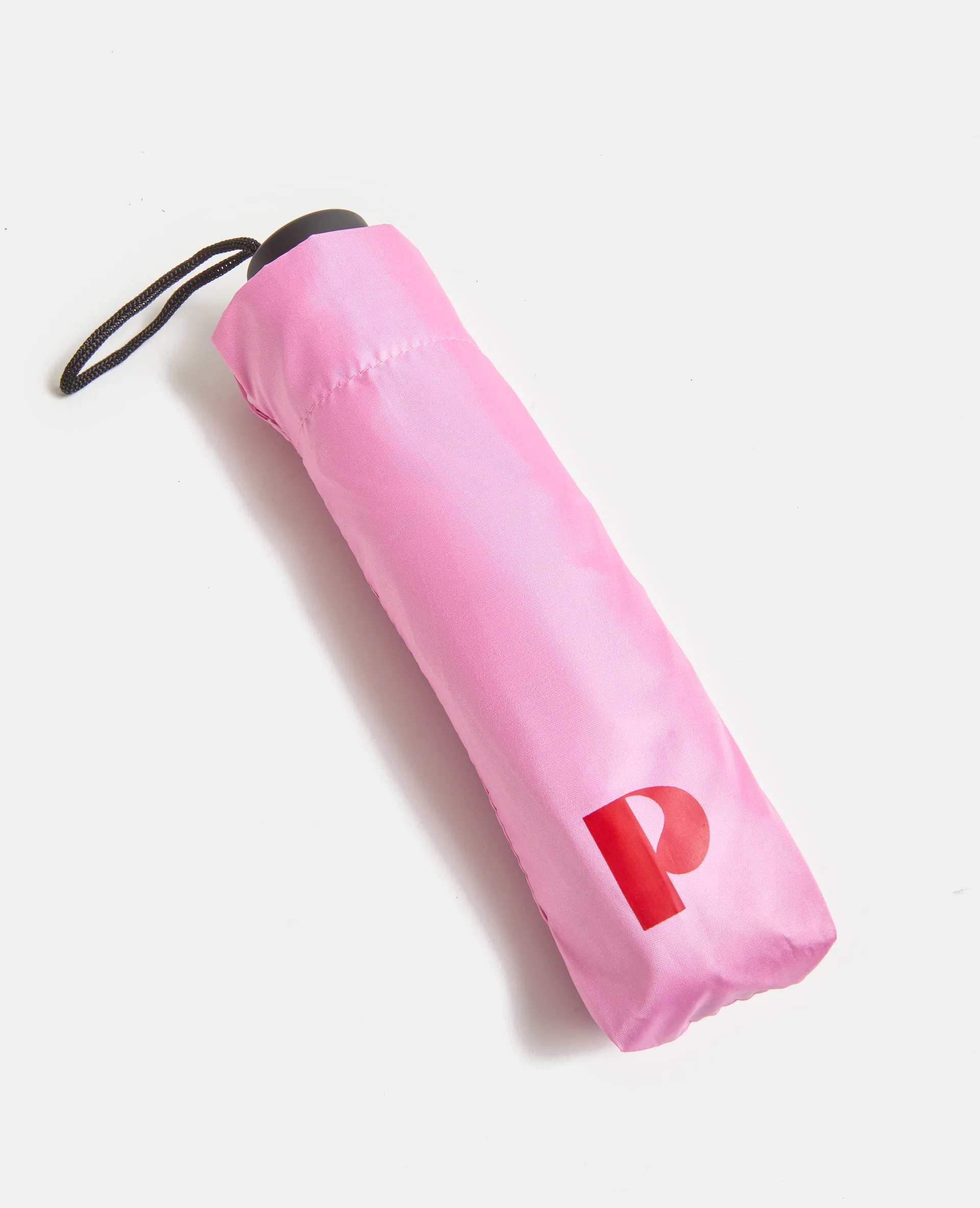 Parapluie rétractable avec étui et dragonne