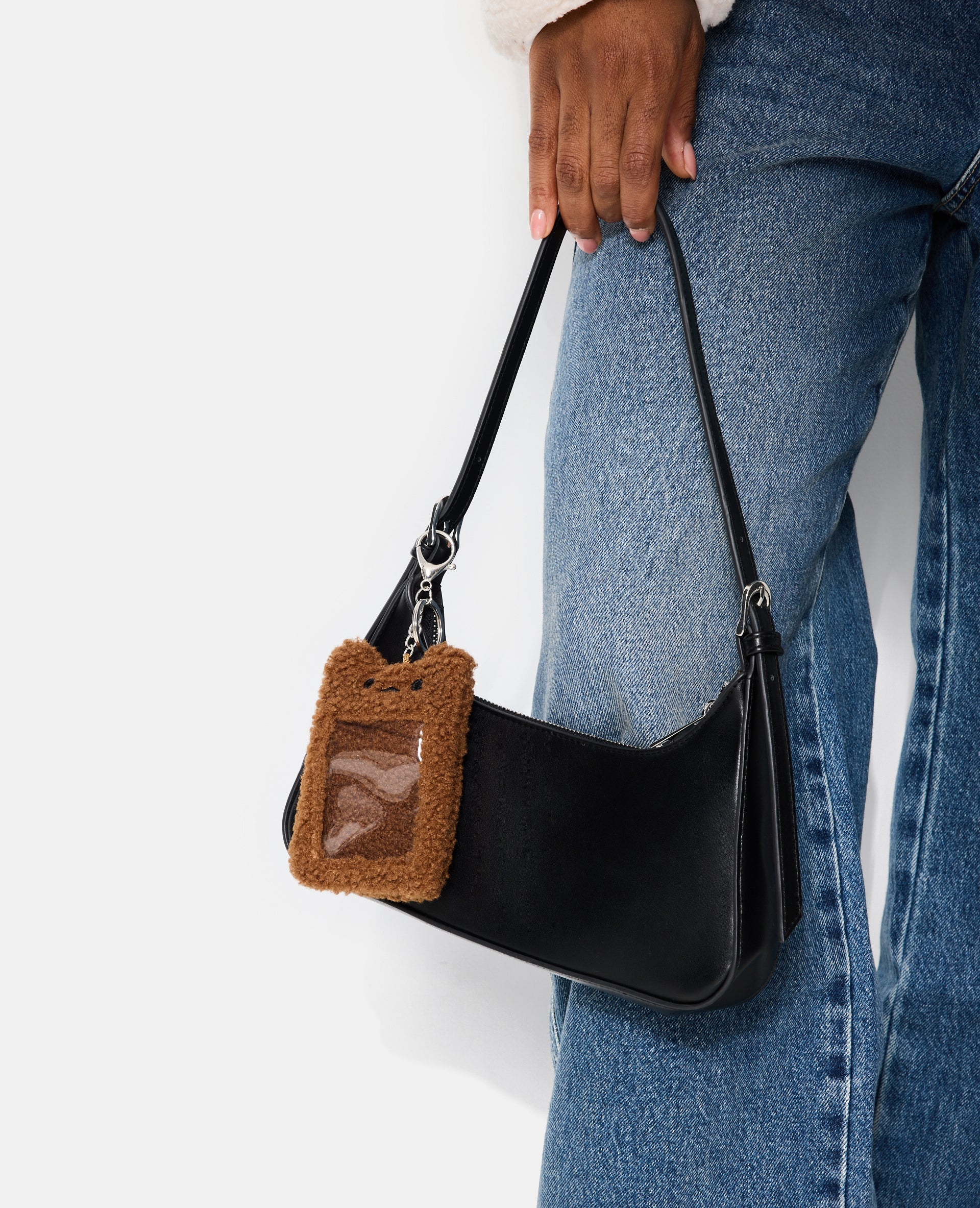 Déco de sac avec cadre photo peluche