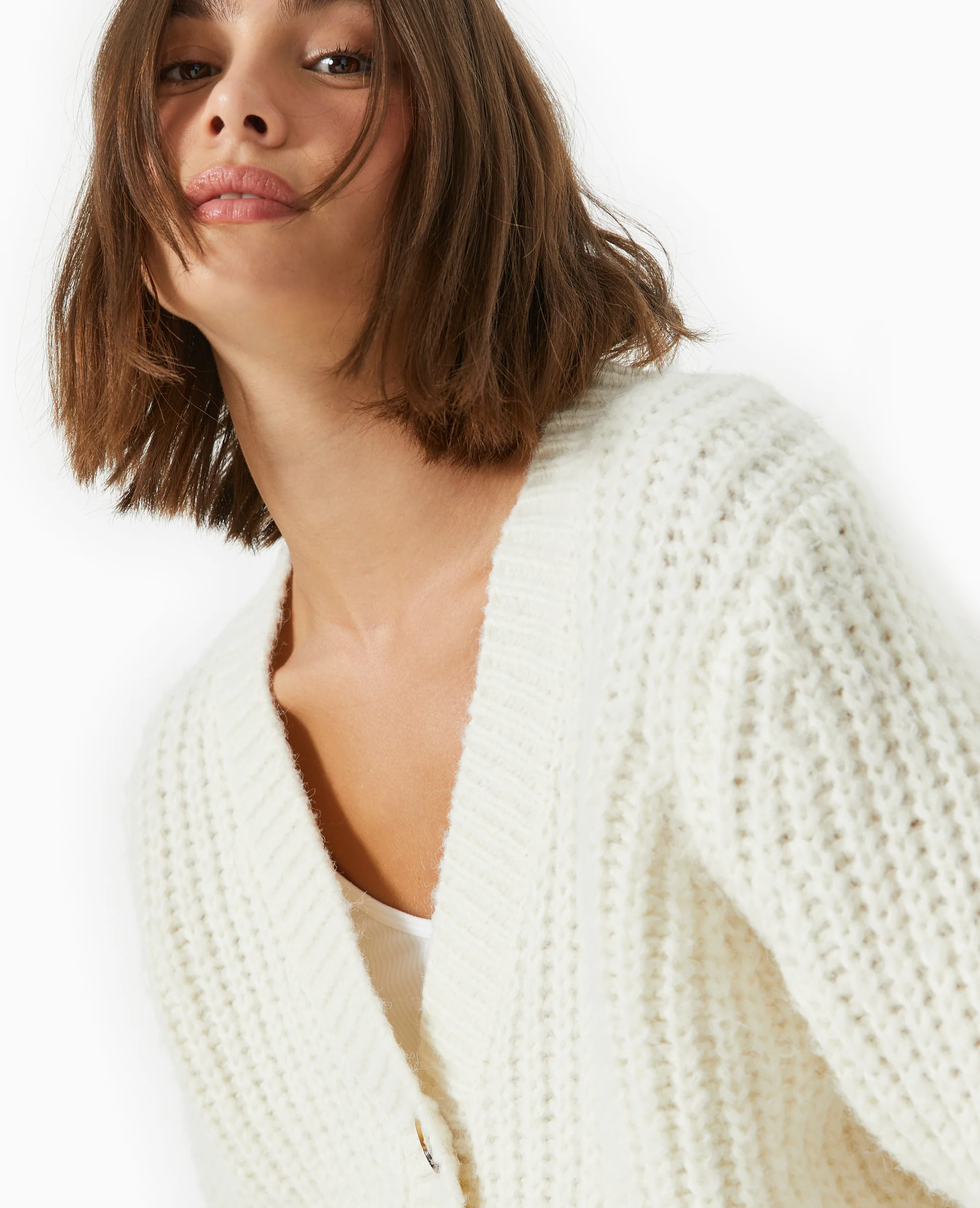 Gilet grosses mailles