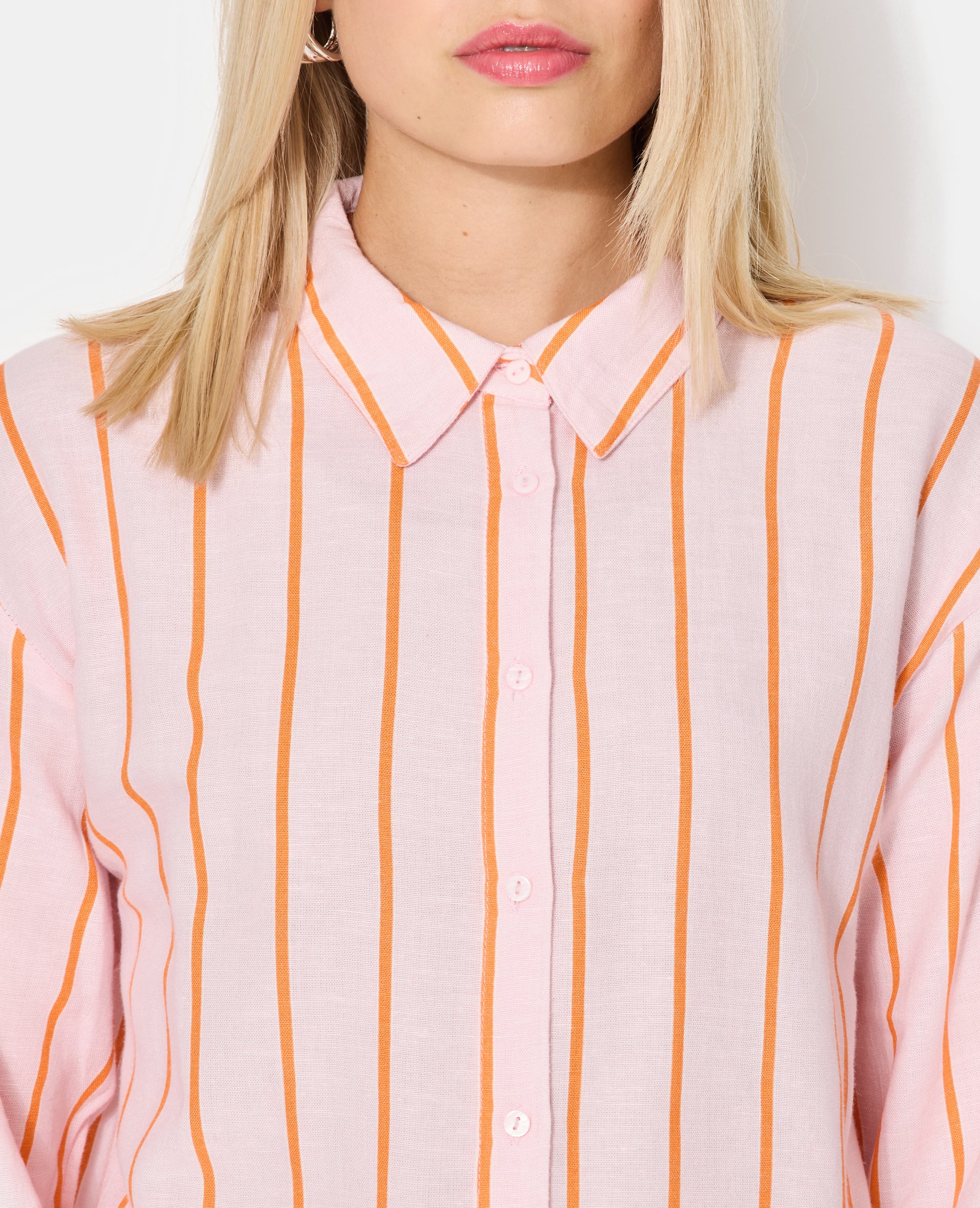 Chemise oversize avec lin