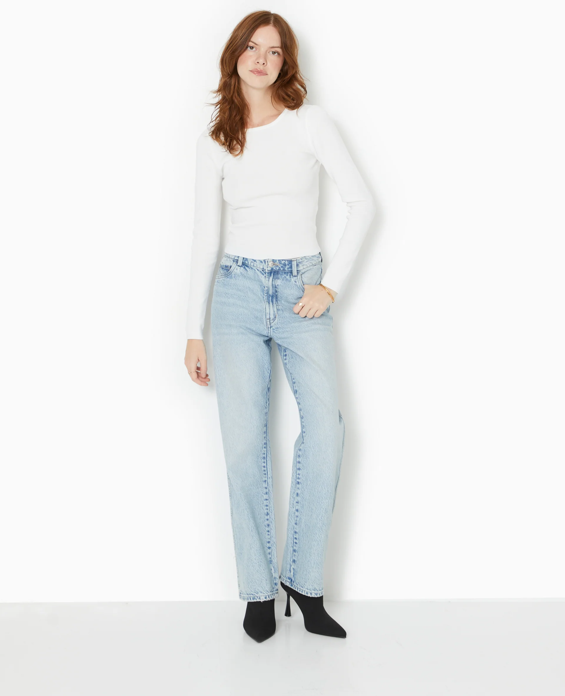 Pull fin avec dos-nu