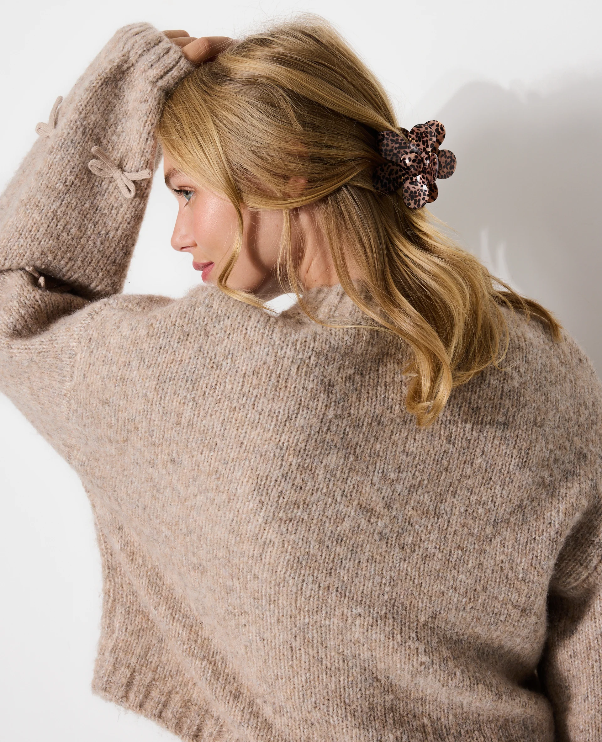 Lot de 3 pinces crocodiles forme fleur