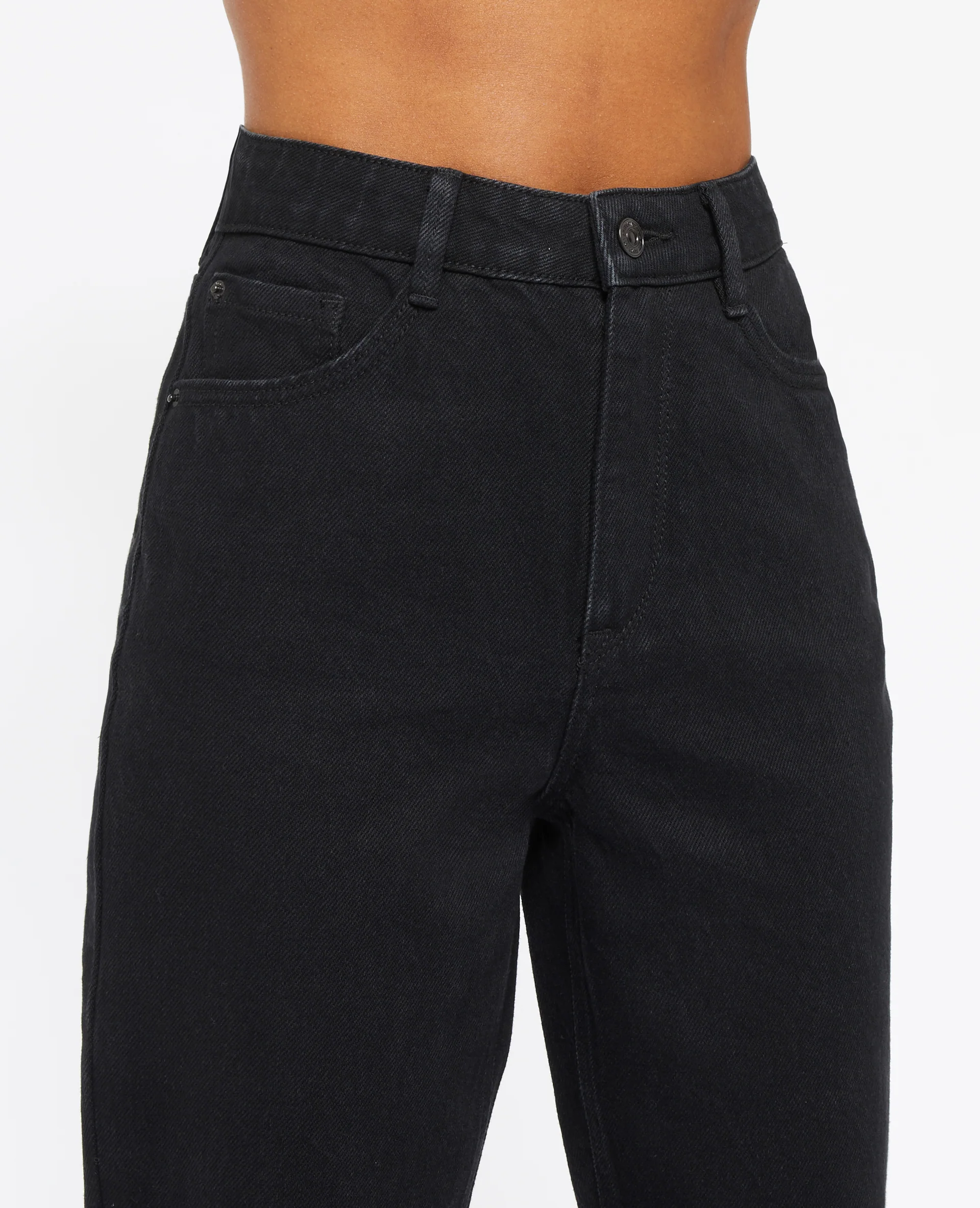 Jean mom taille haute