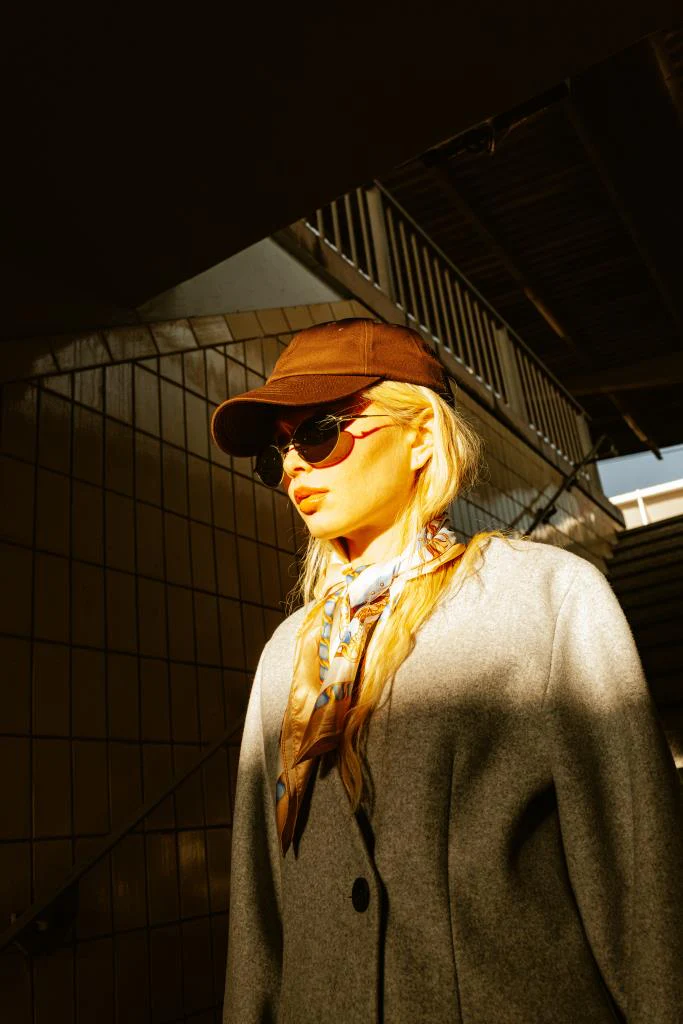 Veste cintrée effet drap de laine