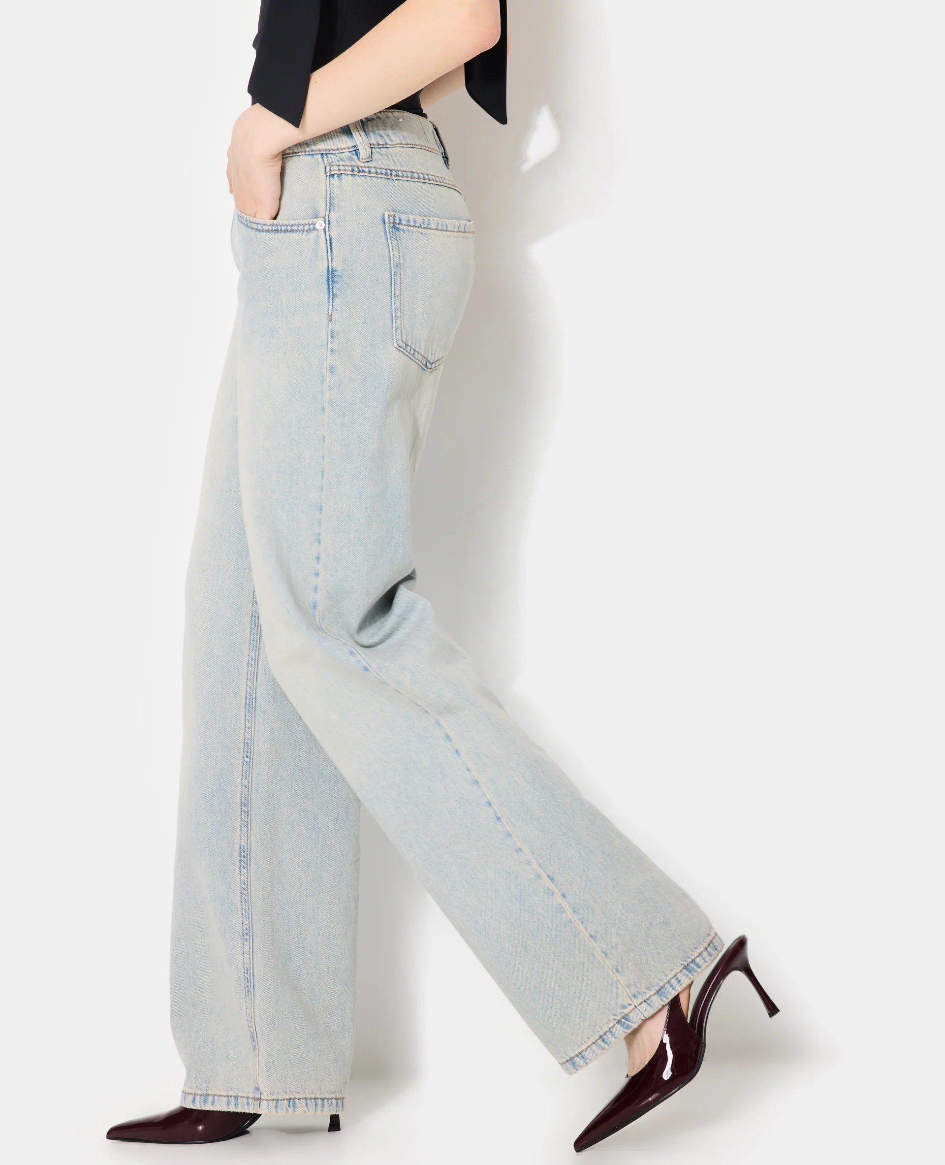 J71-3 / Jean wide taille basse