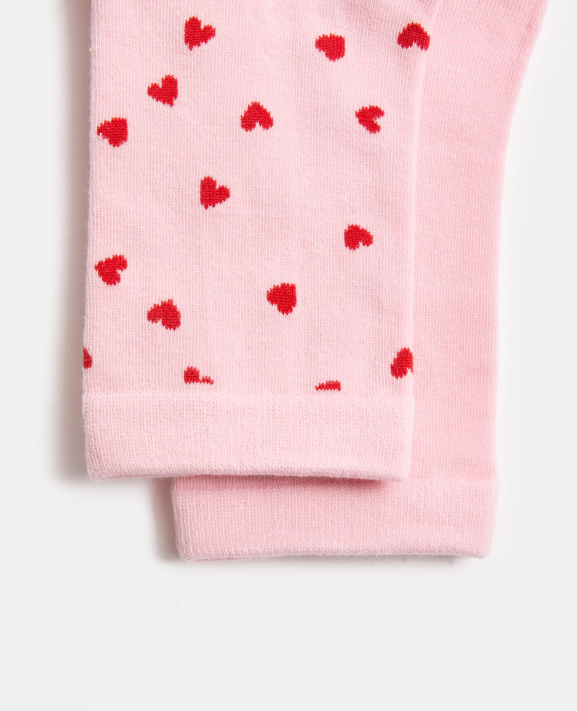 Lot de 2 paires de chaussettes avec cœurs