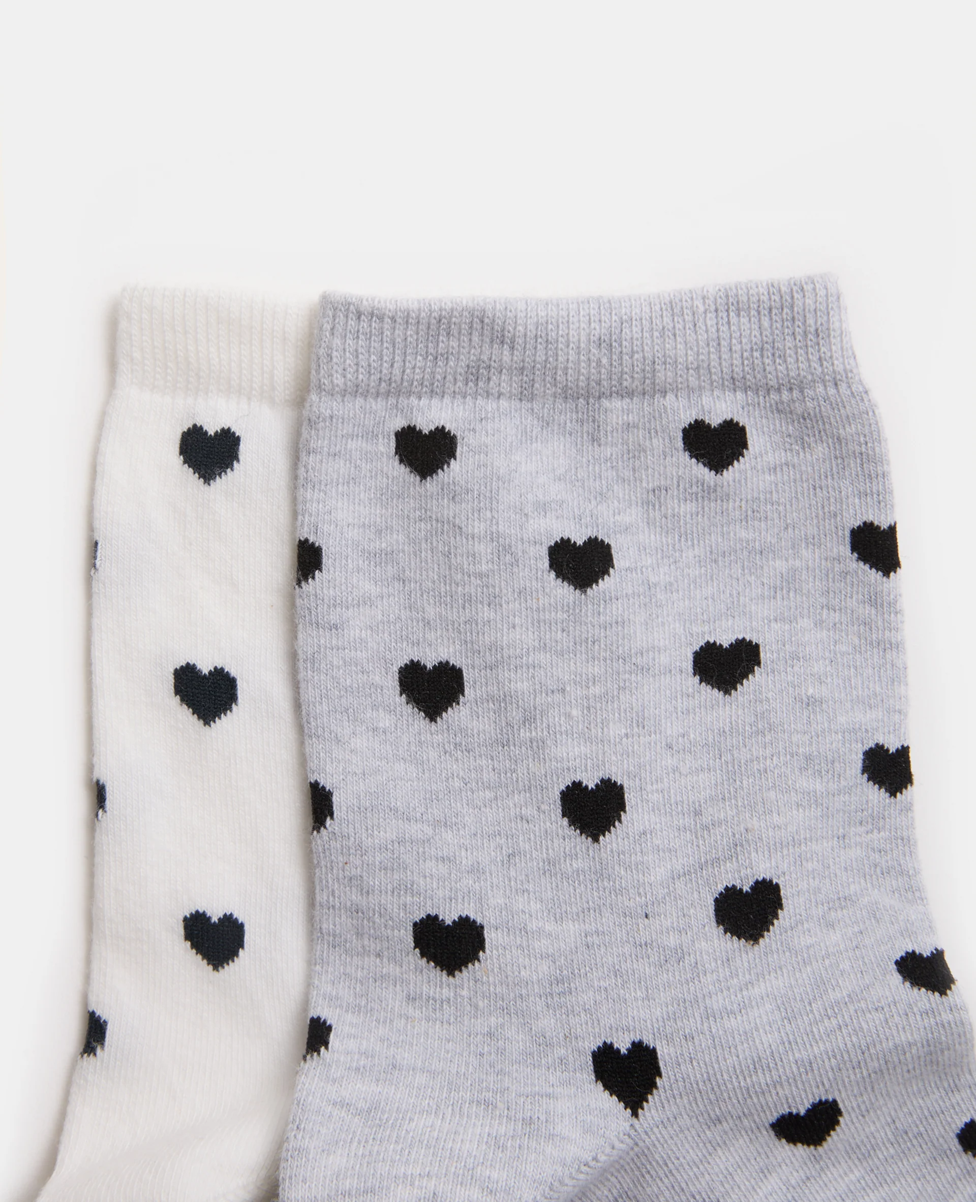 Lot de 2 paires de chaussettes Cœurs