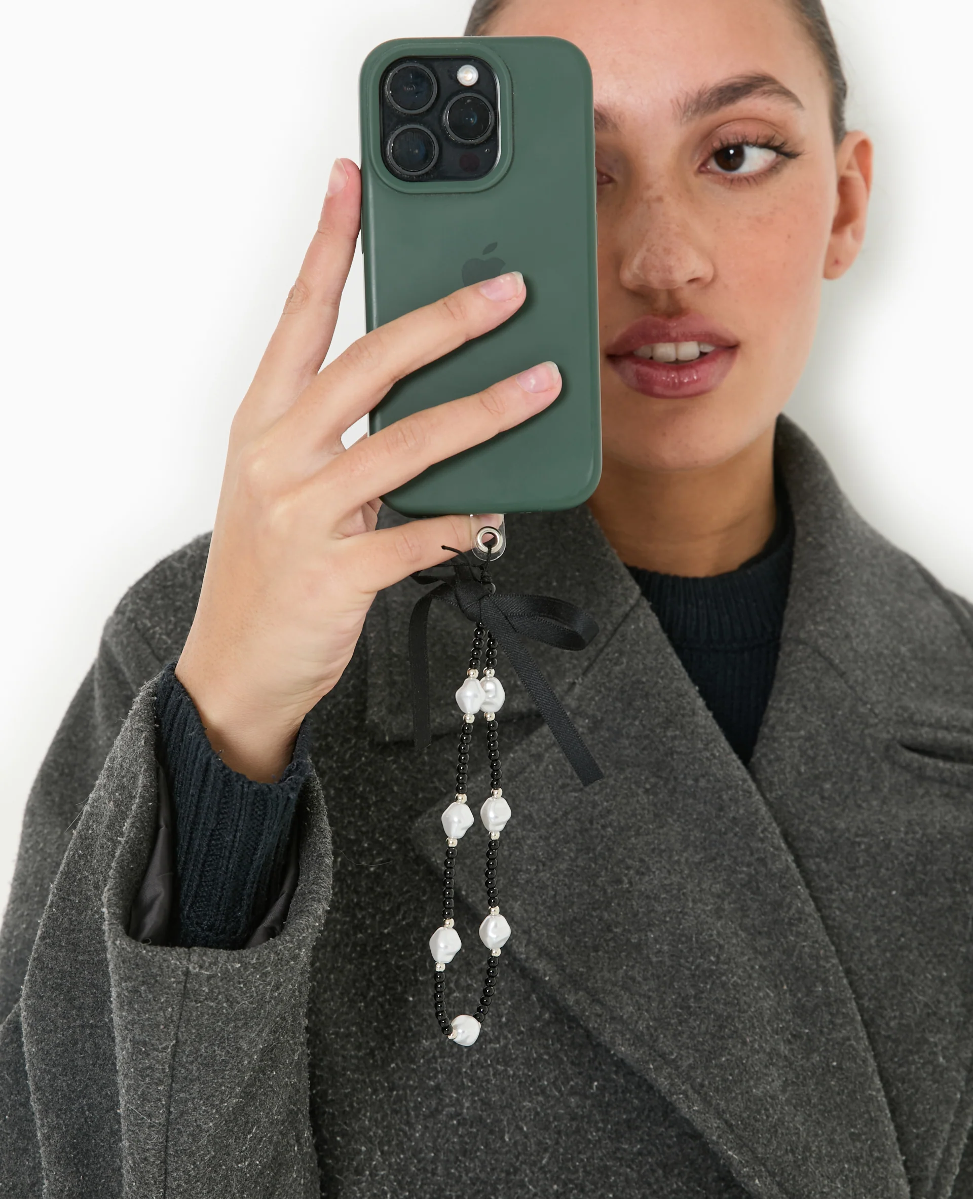 Dragonne avec perles et nœud