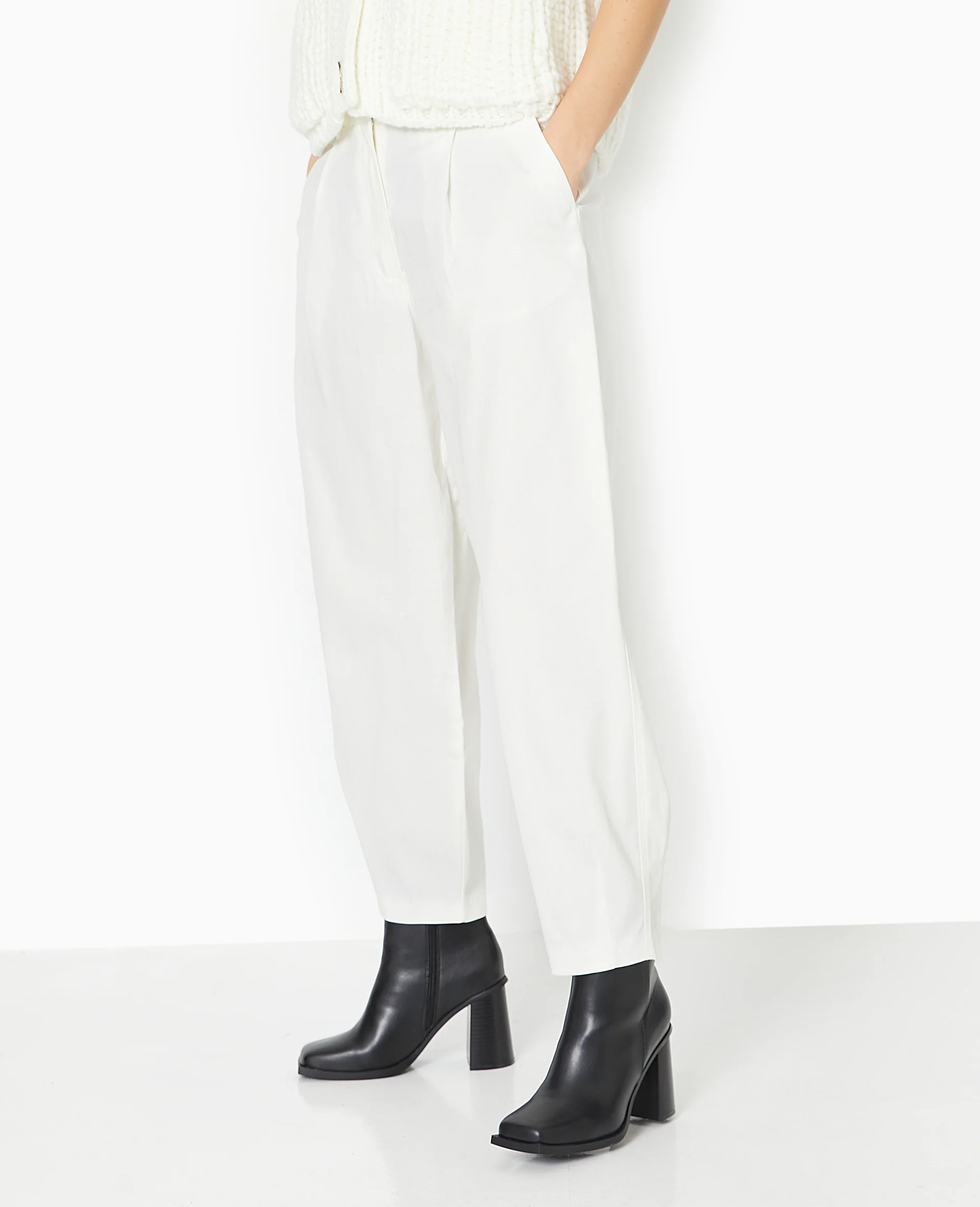 Pantalon balloon en toile