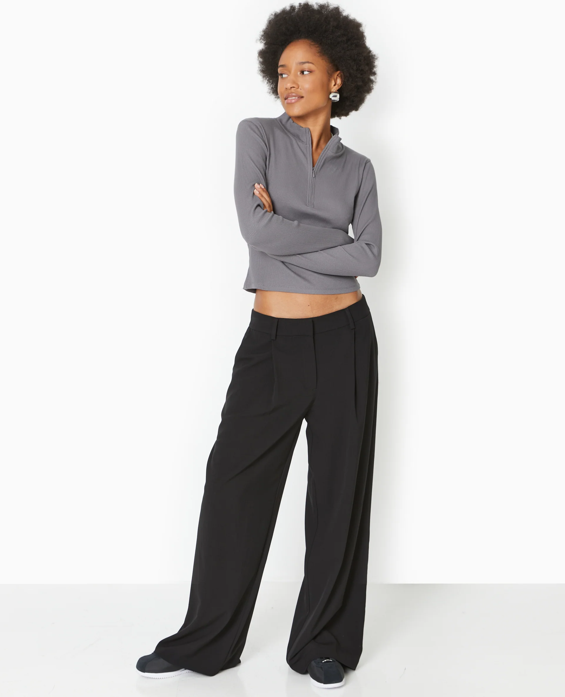 Top manches longues col camionneur