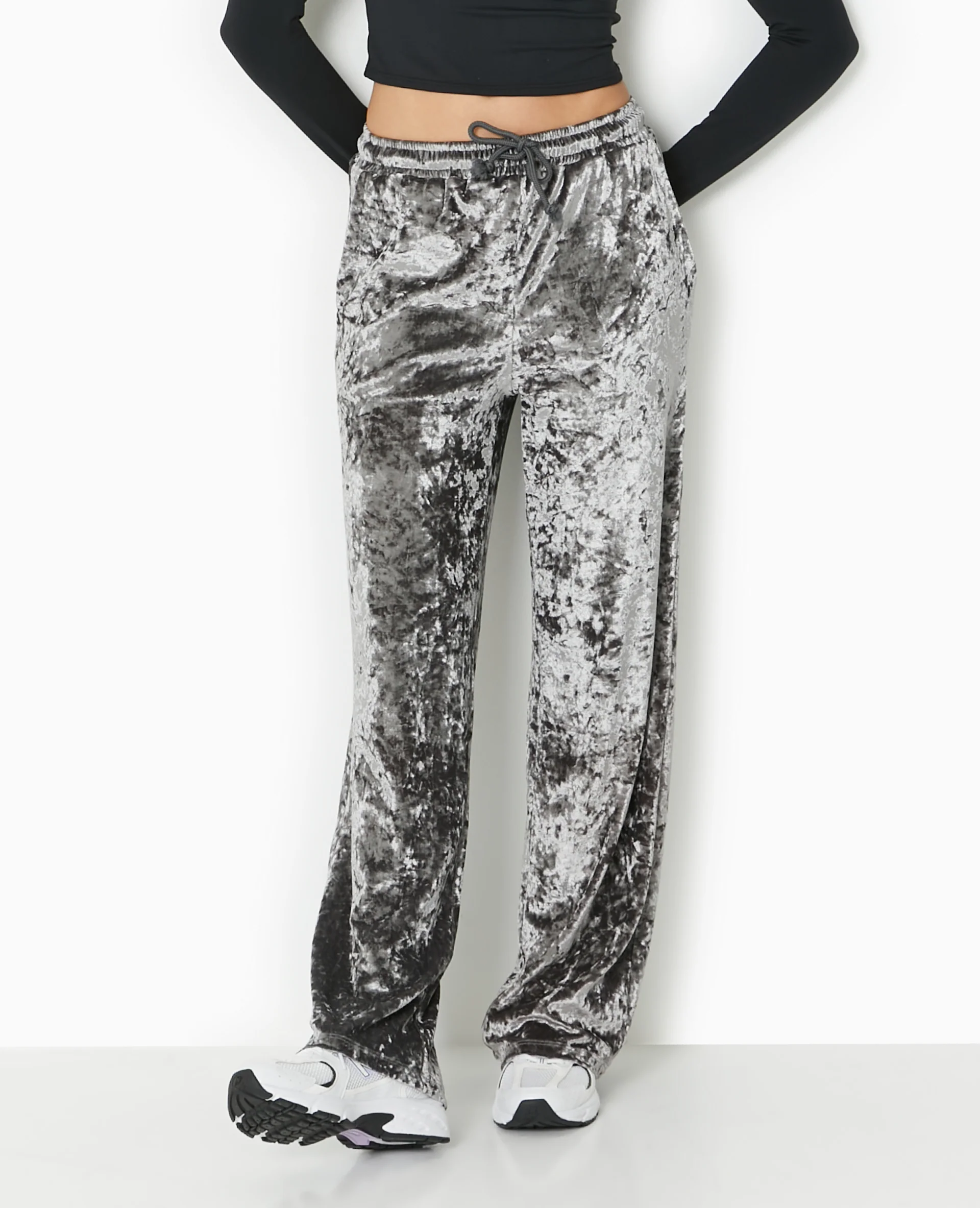 Pantalon fluide en velours