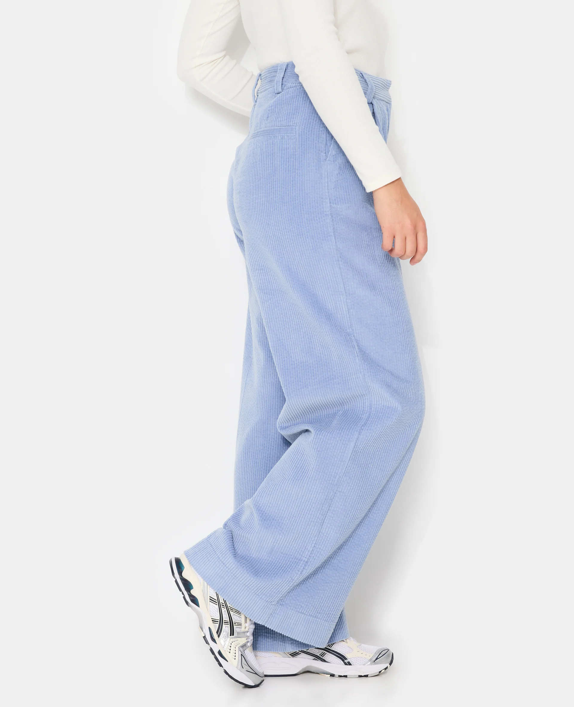 Pantalon large en velours grosse côte