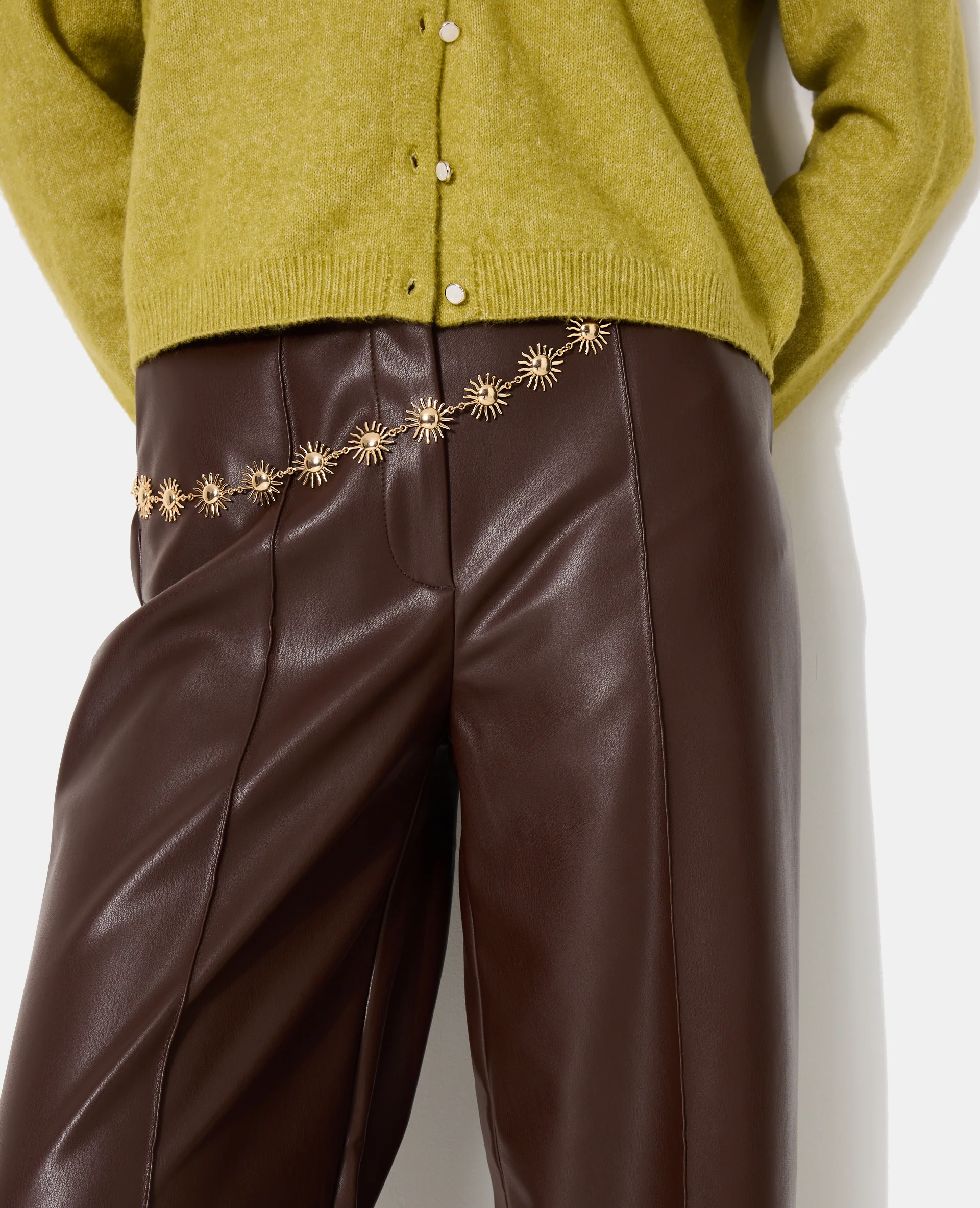 Ceinture métallique avec soleils