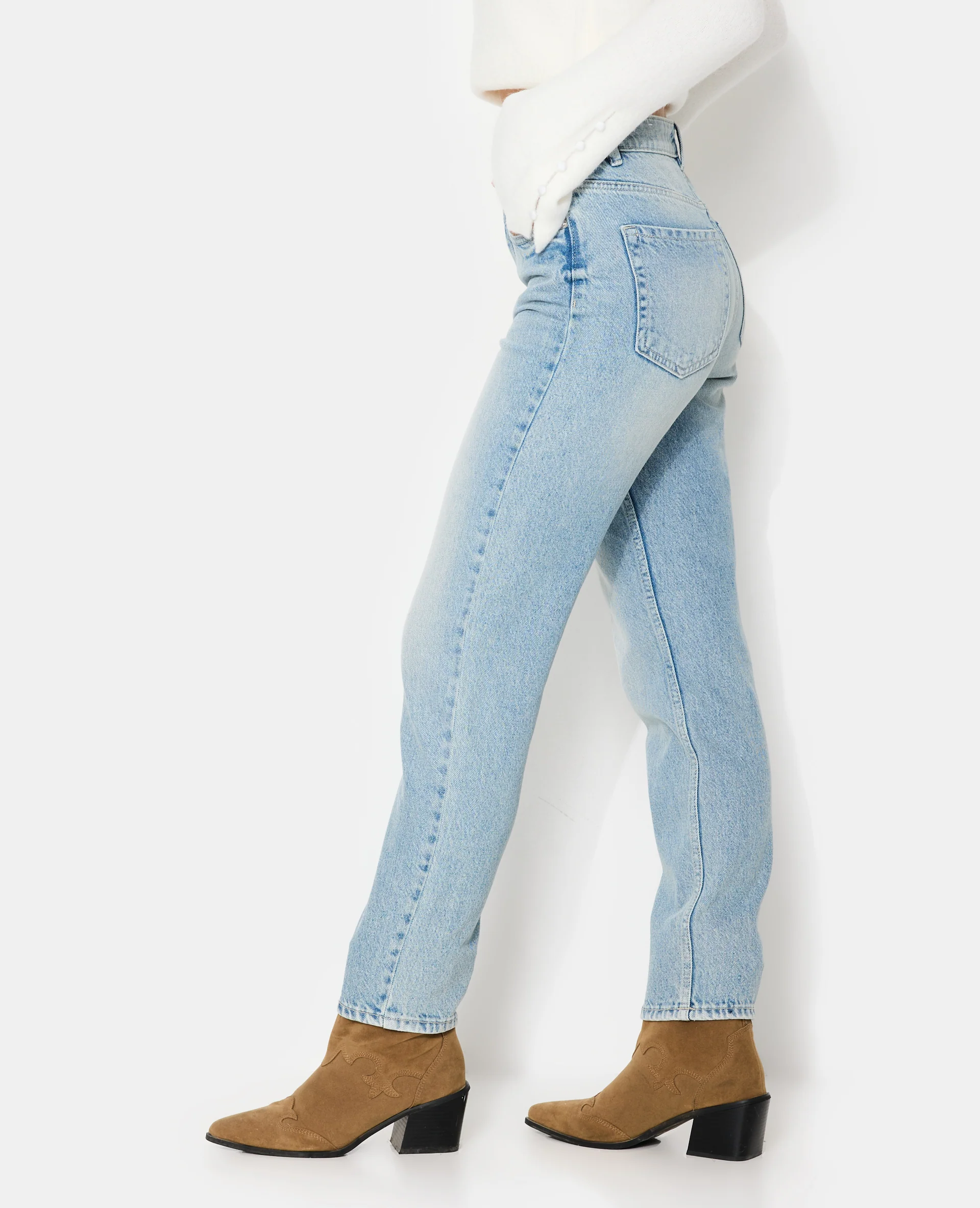 J80-1 / Jean mom taille haute