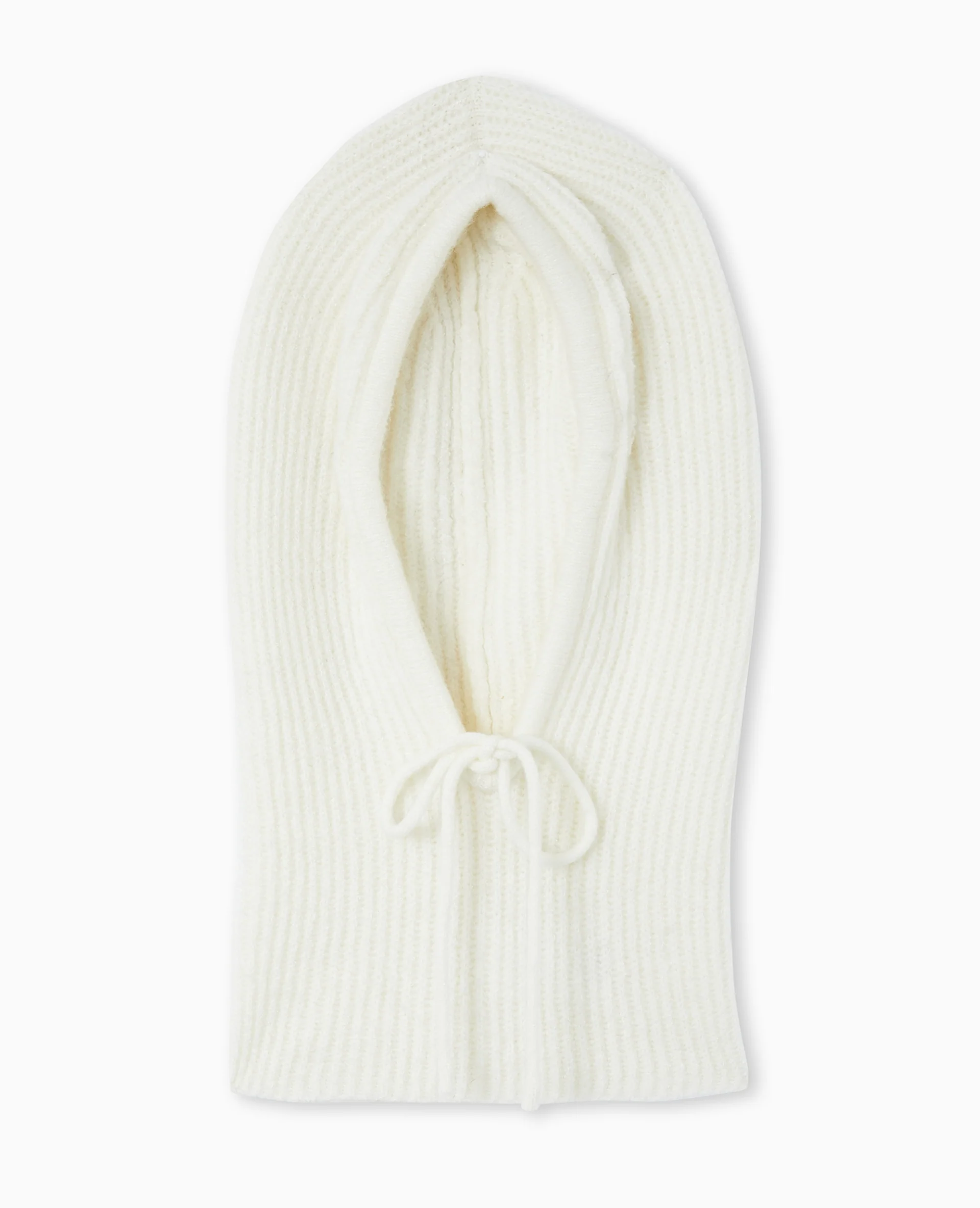 Cagoule en maille côtelée