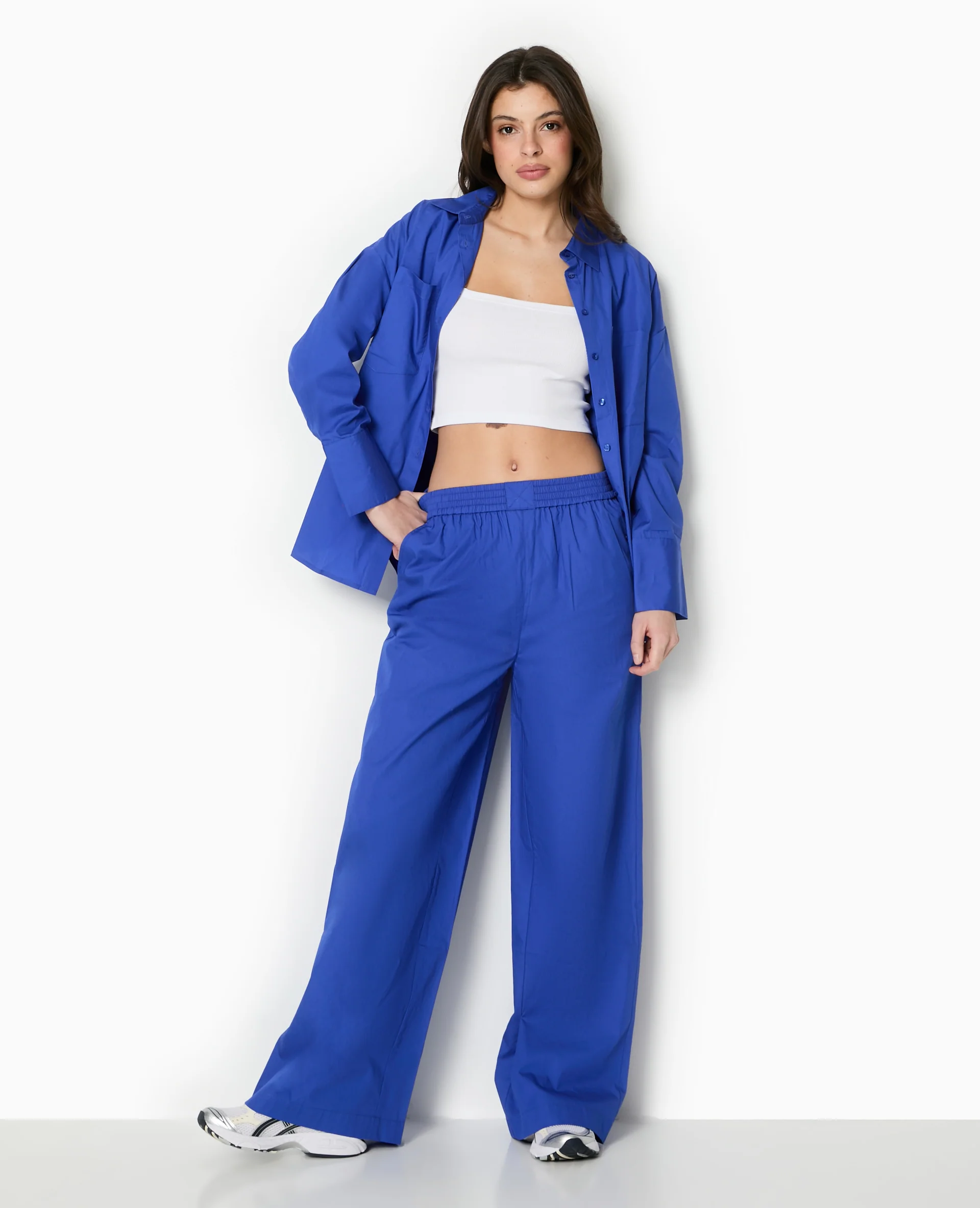 Chemise oversize avec poches