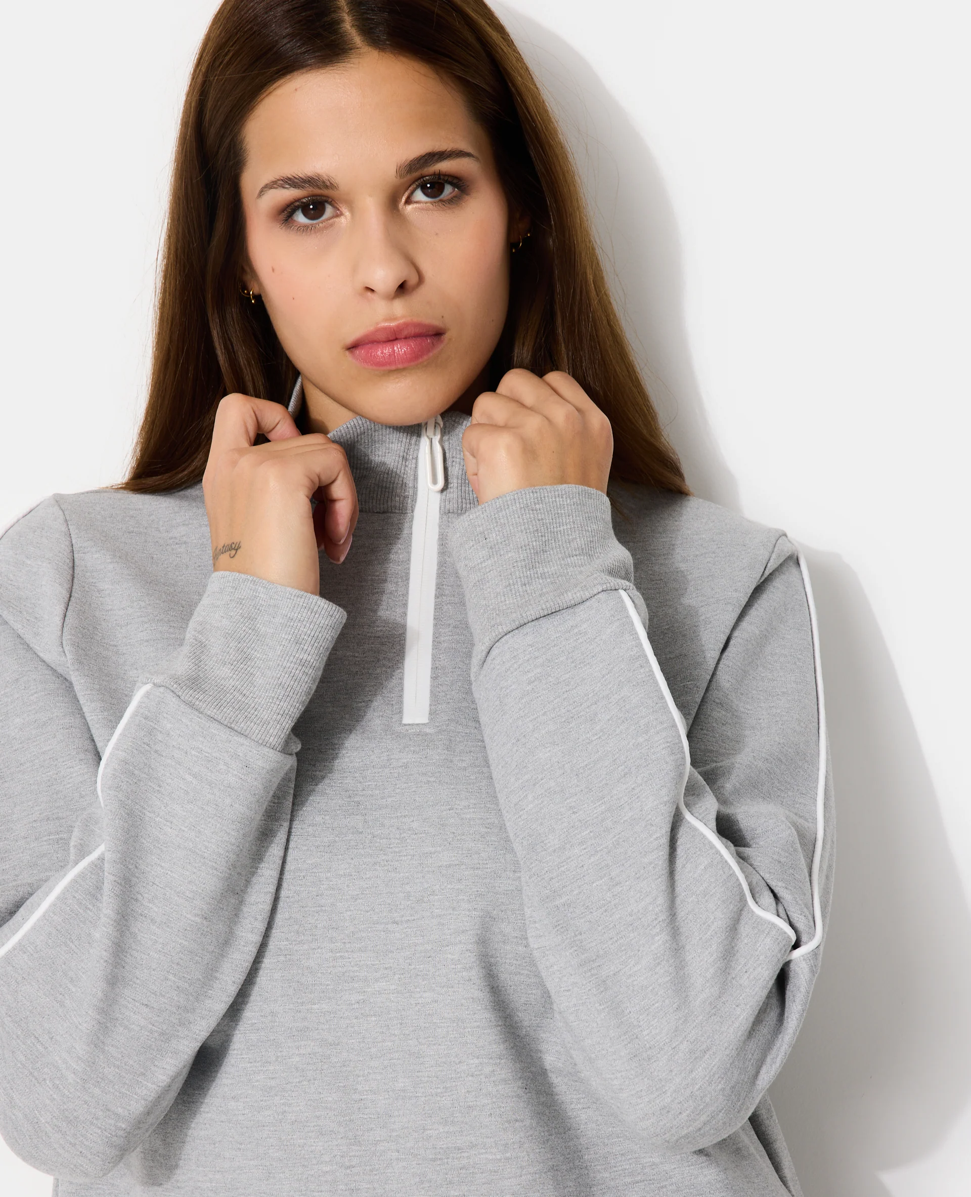 Sweat col camionneur esprit sport