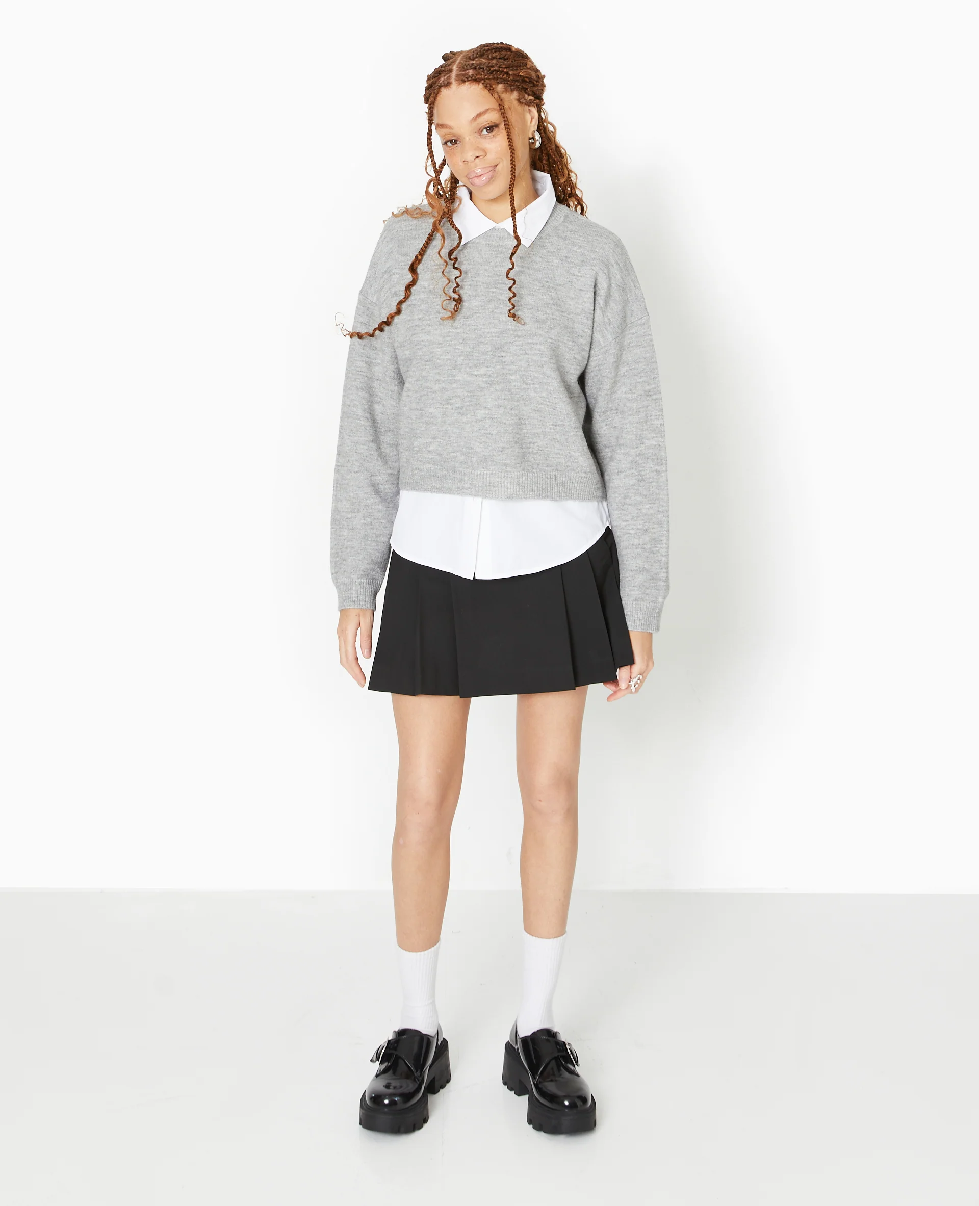 Pull court en maille