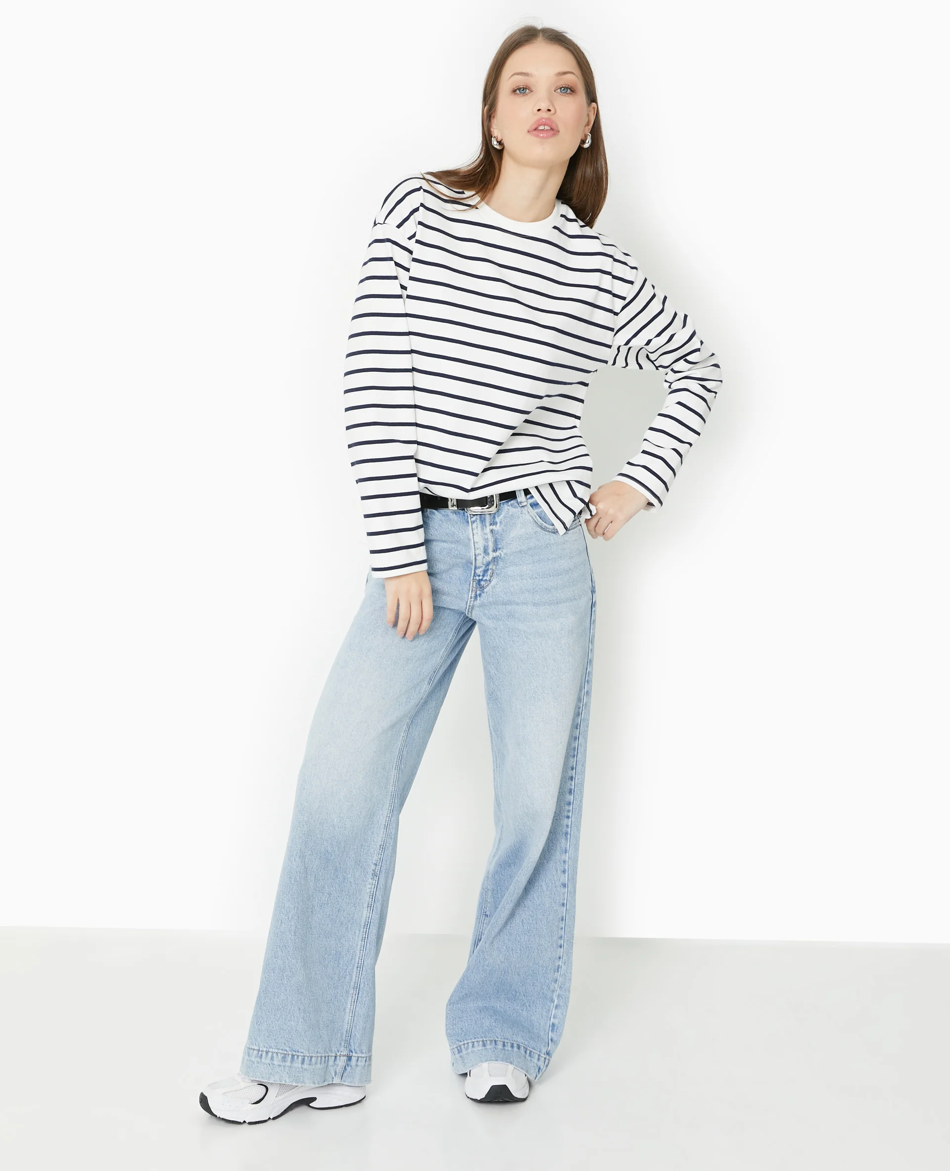 Marinière oversize manches longues