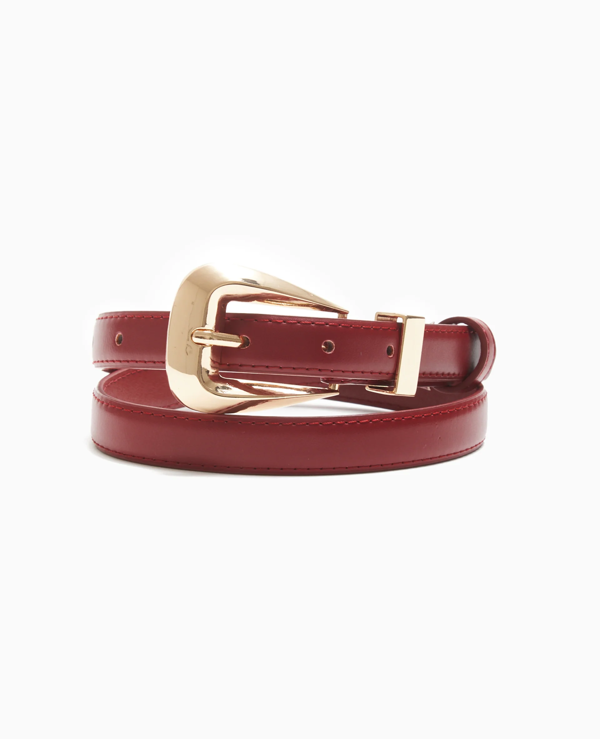 Ceinture fine en simili cuir