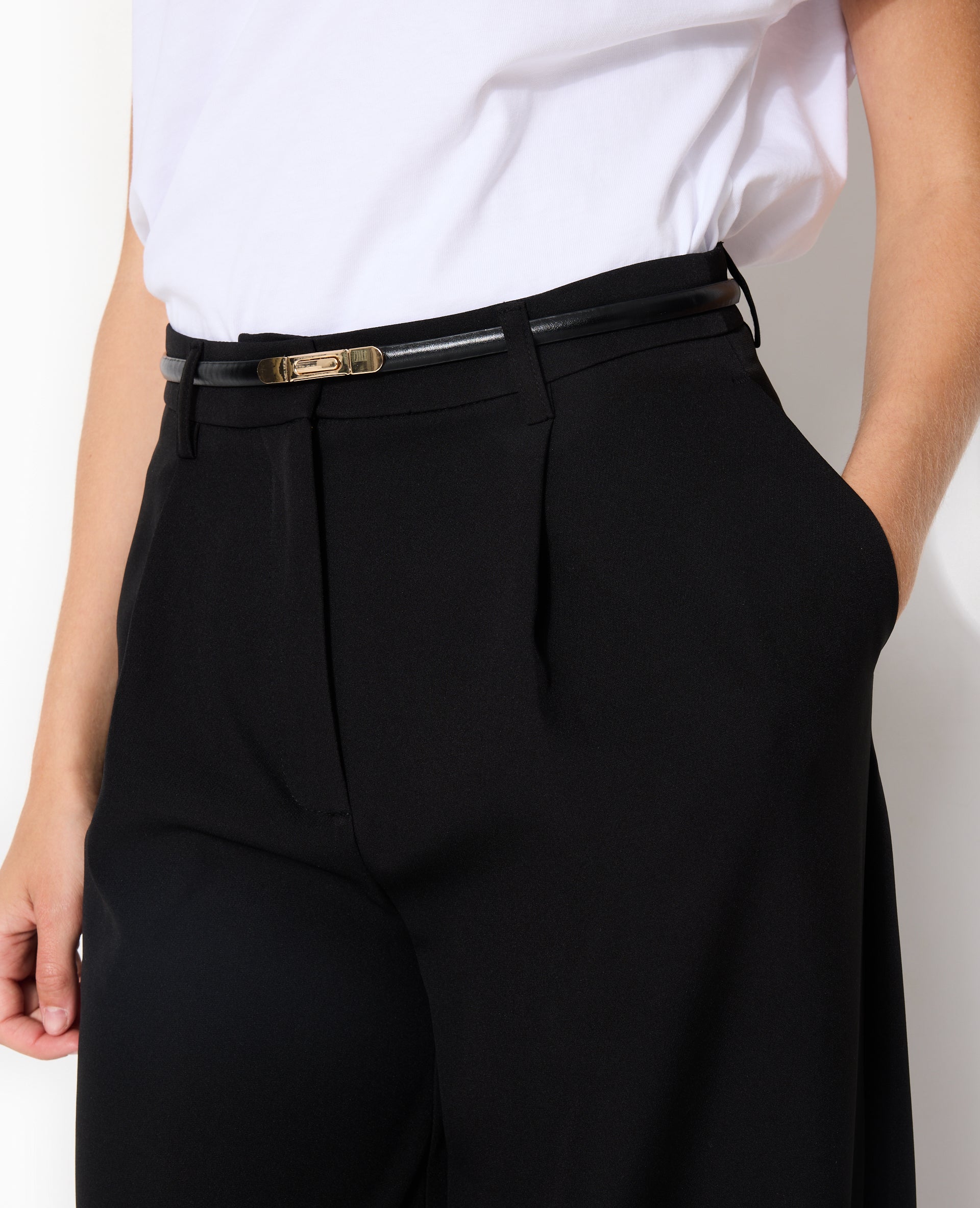 Ceinture fine avec boucle clip