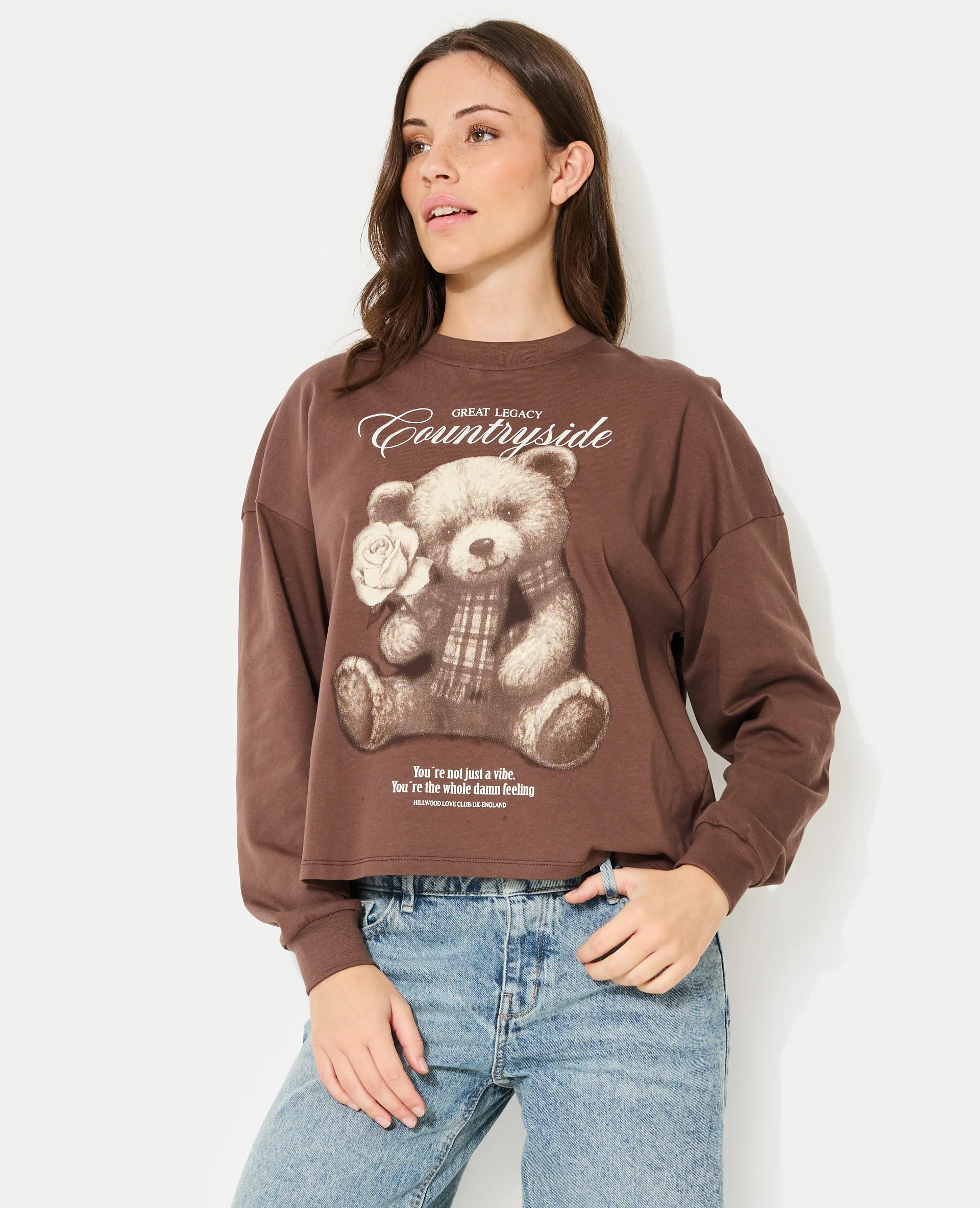 T-shirt manches longues avec print