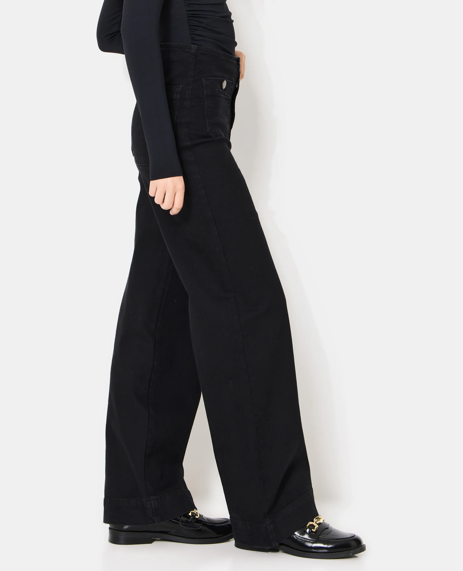 Jean wide avec poches devant